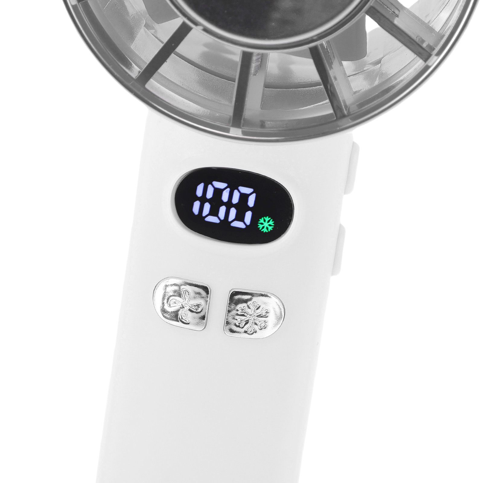 Portable Handheld Fan Low Noise Multi Speed Adjustment Ice Refrigeration view 2