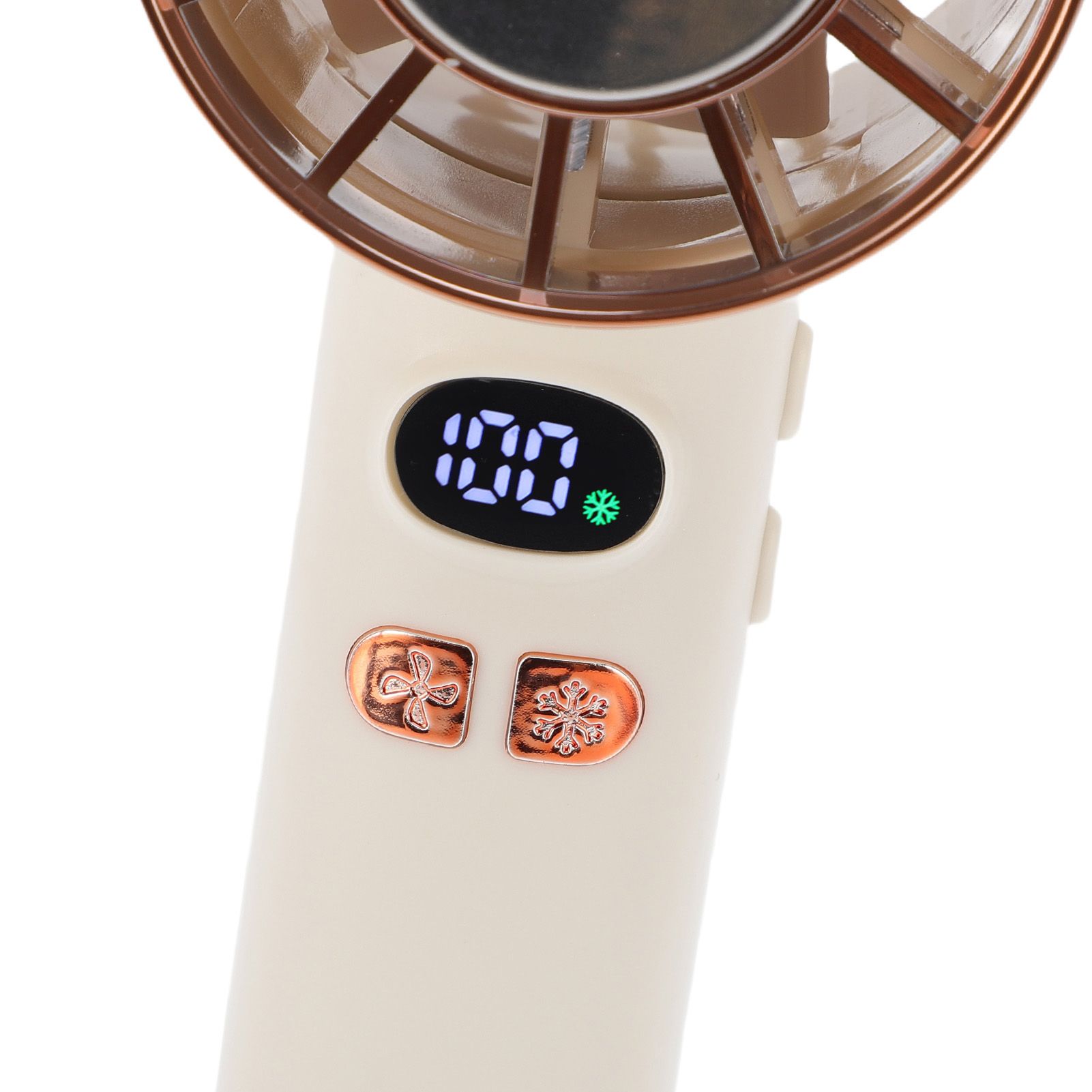 Portable Handheld Fan Low Noise Multi Speed Adjustment Ice Refrigeration view 2
