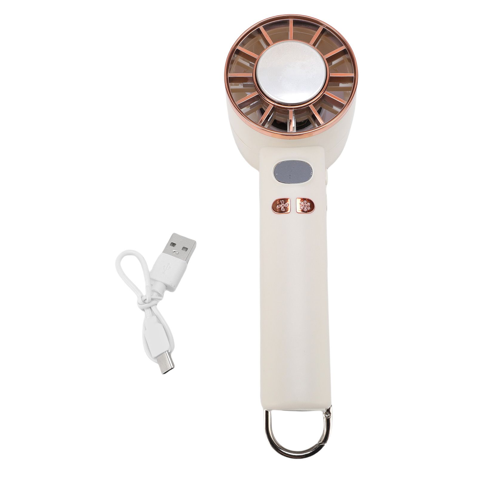 Portable Handheld Fan Low Noise Multi Speed Adjustment Ice Refrigeration view 3