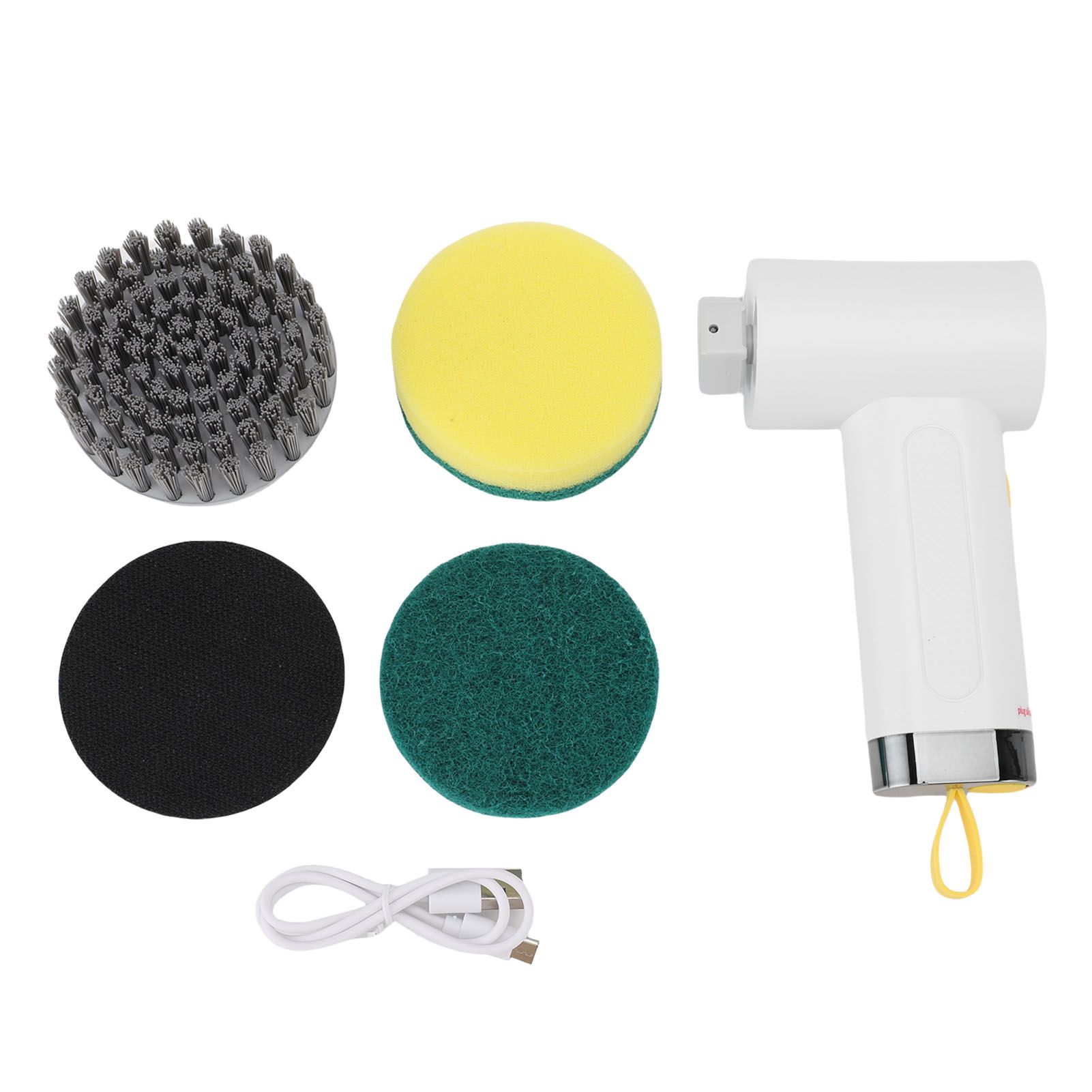 Electric Rotating Cleaning Brush 2 Speeds Cordless Shower Scrubber with 3 view 3