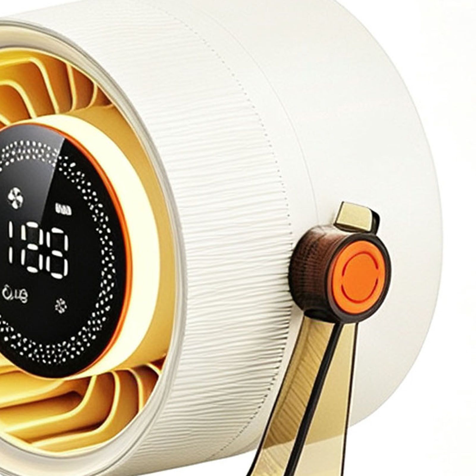 Desktop Wall Mounted Circulation Fan LED Adjustable Quiet Smart Display Fan view 2