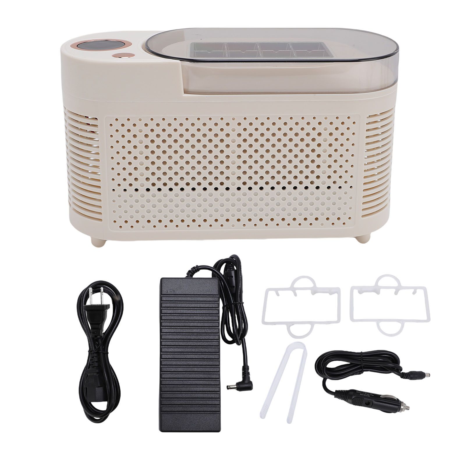 Countertop Mini Ice Maker 120W Aluminum 8 Cubes Portable Ice Machine with Car view 3