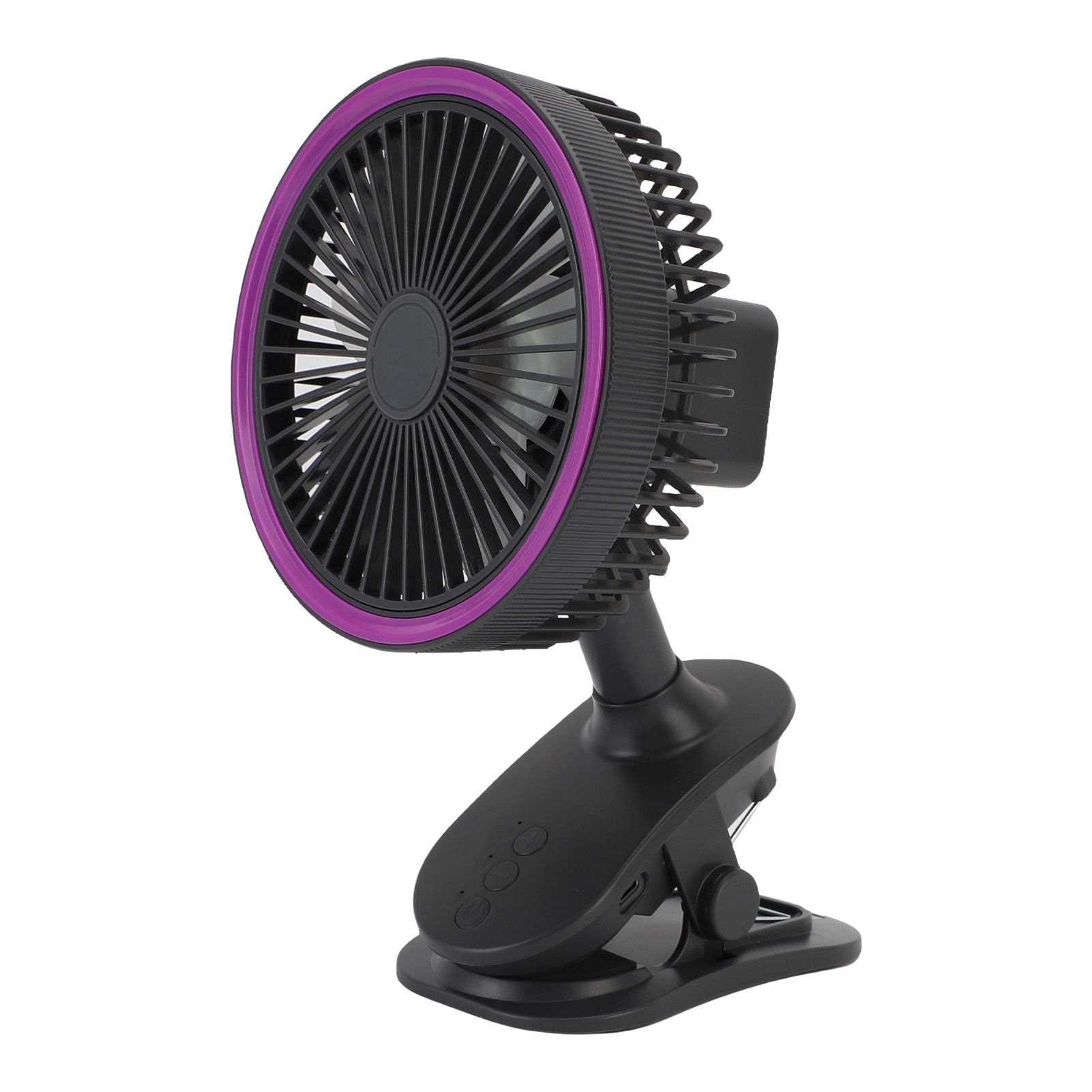 Fan with Clamp Quiet 360 Degree Rotation Rechargeable USB Portable Fan for view 8