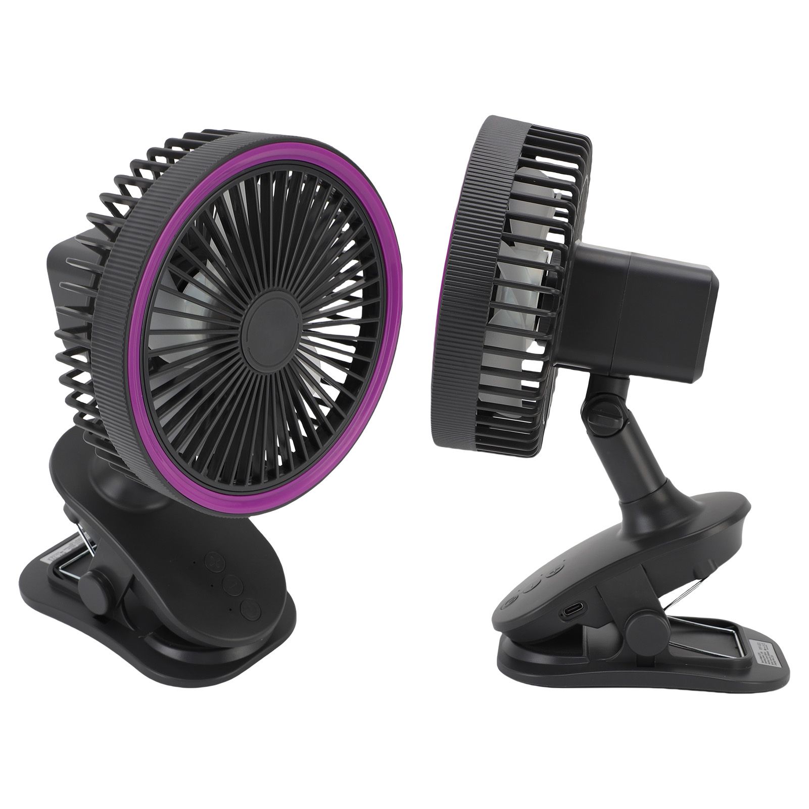 Fan with Clamp Quiet 360 Degree Rotation Rechargeable USB Portable Fan for view 11
