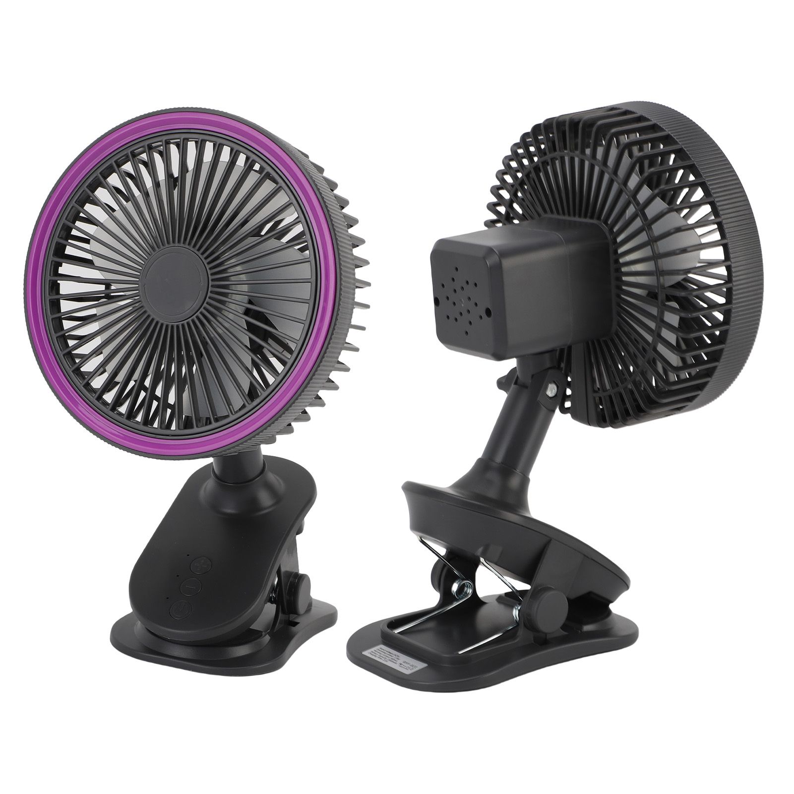 Fan with Clamp Quiet 360 Degree Rotation Rechargeable USB Portable Fan for view 12