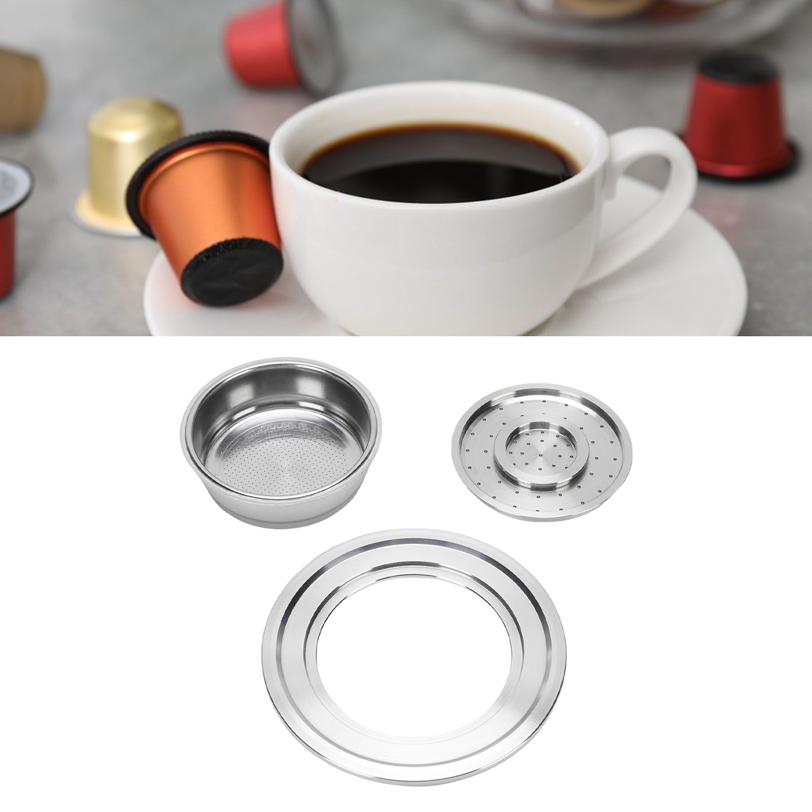 Reusable Coffee Capsule Cup Fit for SENSEO Coffee Machine Refillable Pod view 12