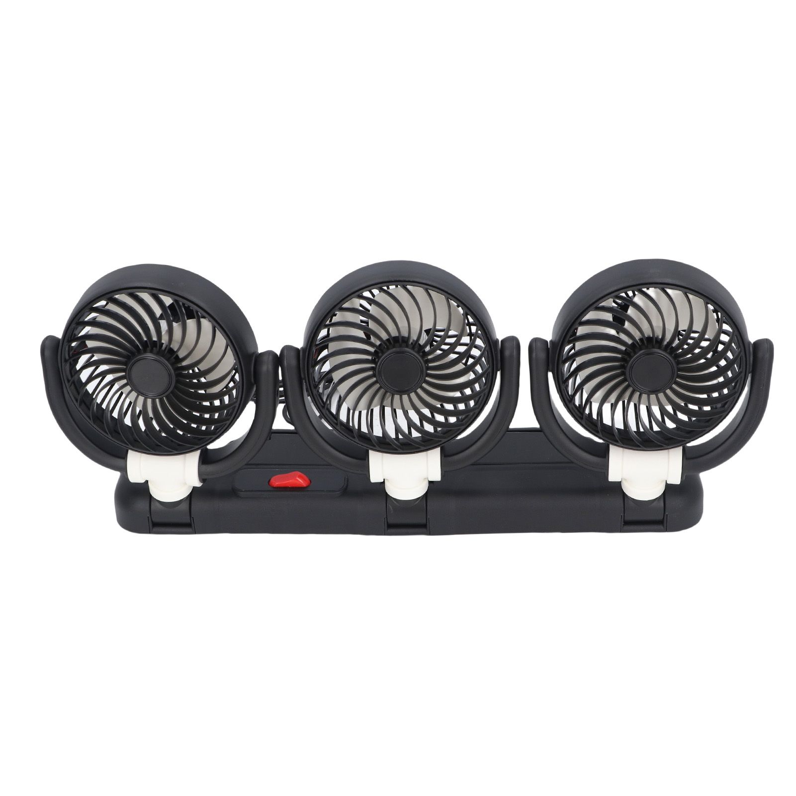 3 Heads Car Fan USB Speed Adjustable Foldable Portable Car Cooling Fan with view 9