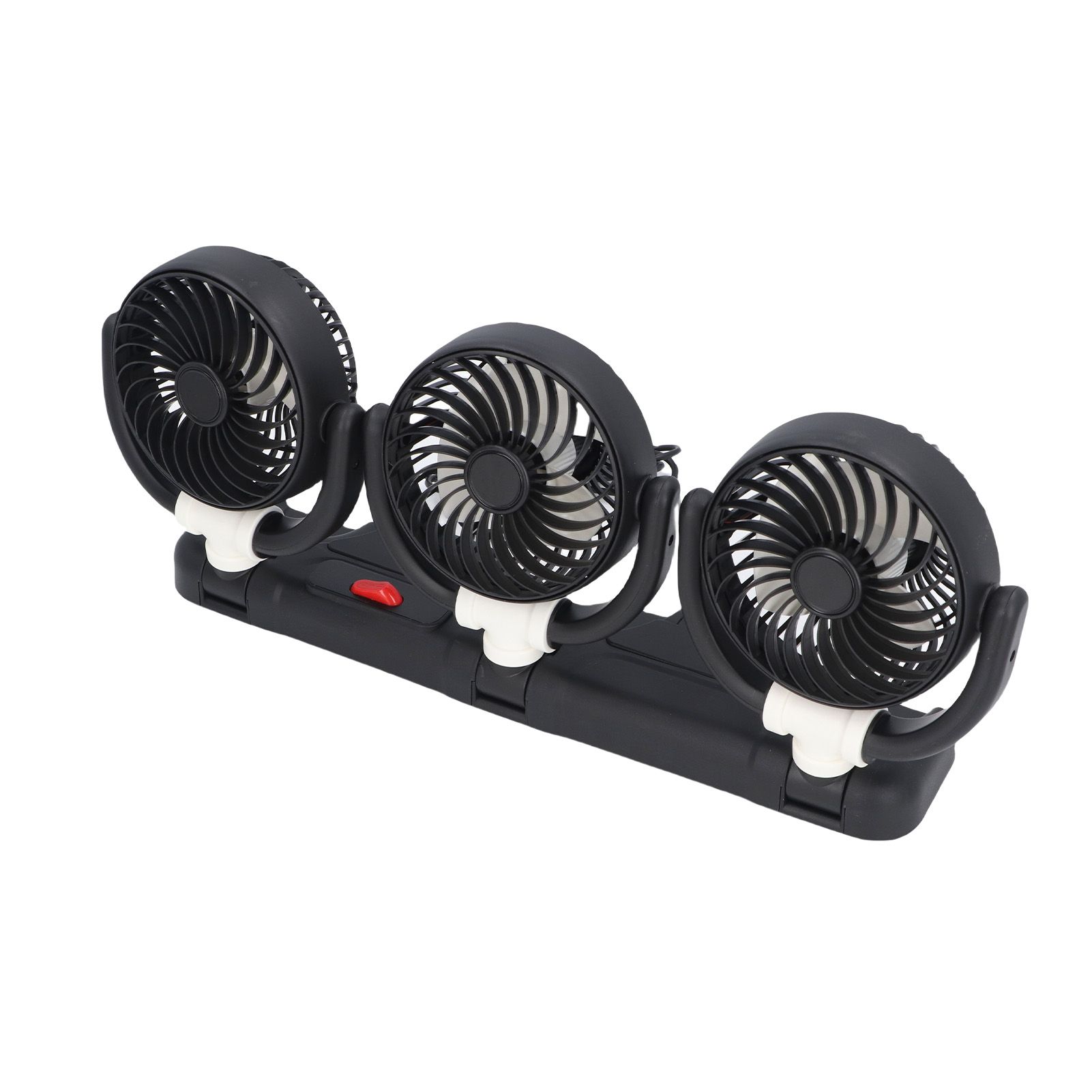3 Heads Car Fan USB Speed Adjustable Foldable Portable Car Cooling Fan with view 10