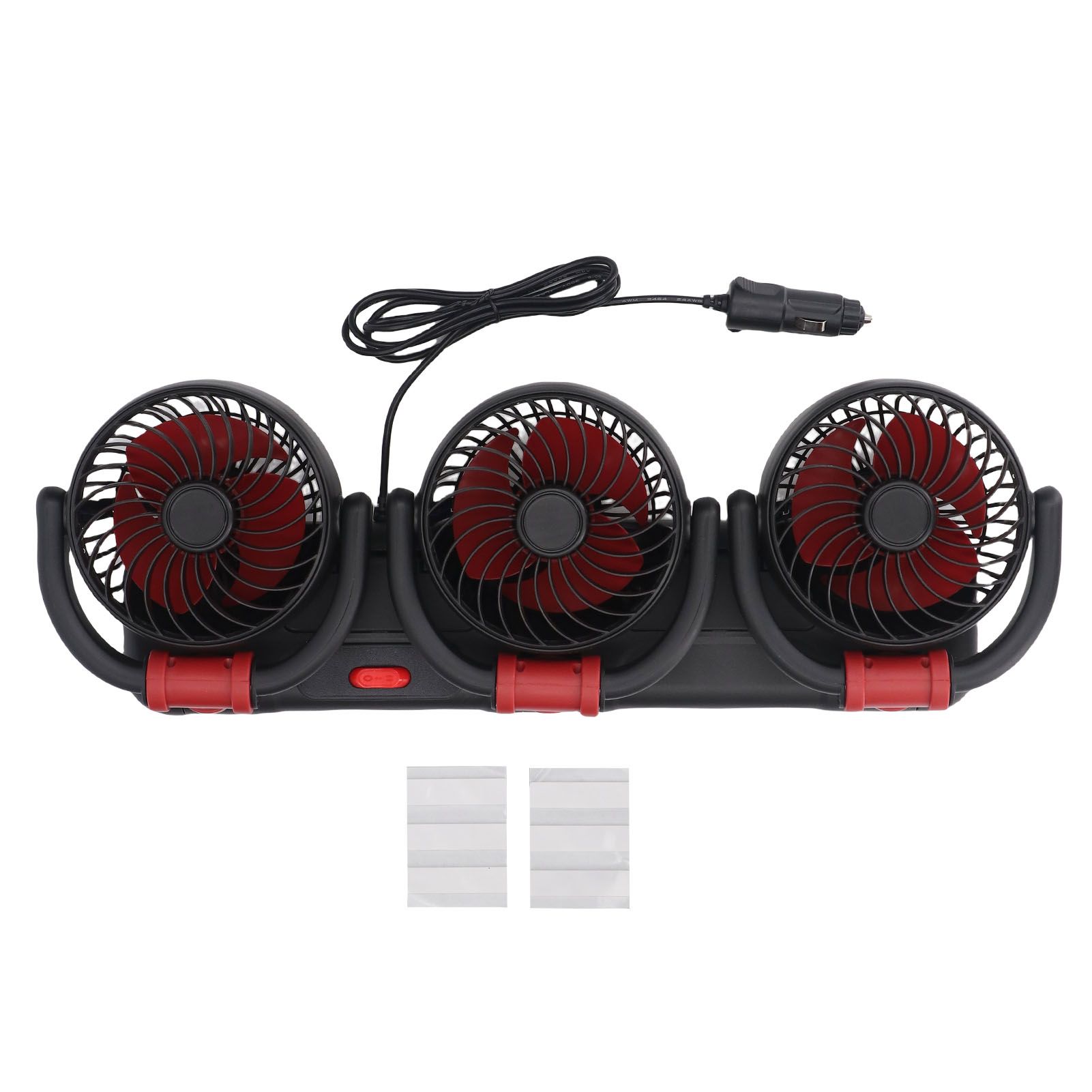 3 Heads Cooling Fan with Phone Holder Powerful Airflow Portable Electric Fan view 3