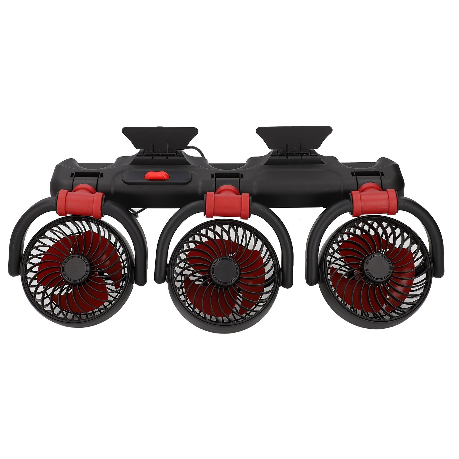 3 Heads Cooling Fan with Phone Holder Powerful Airflow Portable Electric Fan view 4