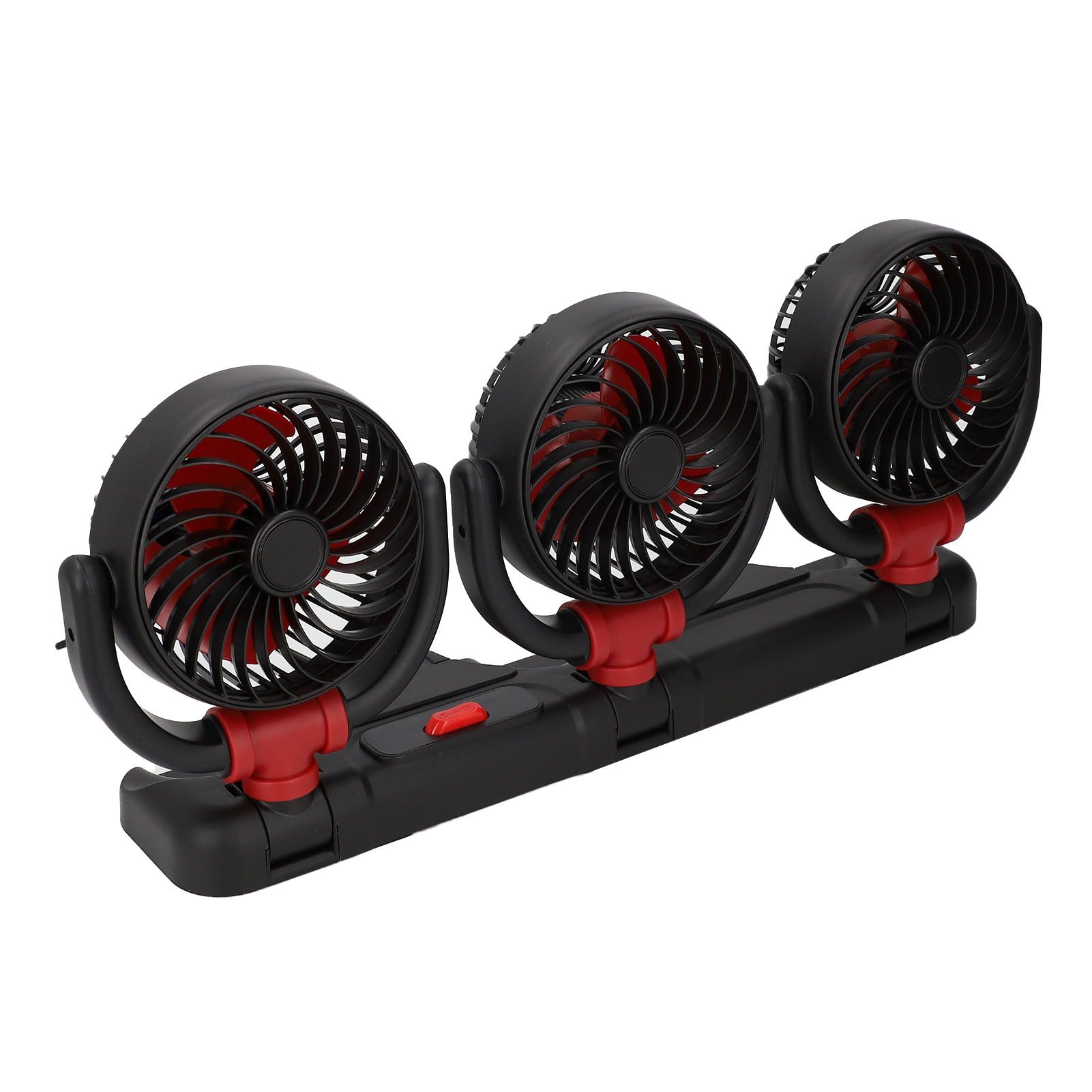 3 Heads Cooling Fan with Phone Holder Powerful Airflow Portable Electric Fan view 9
