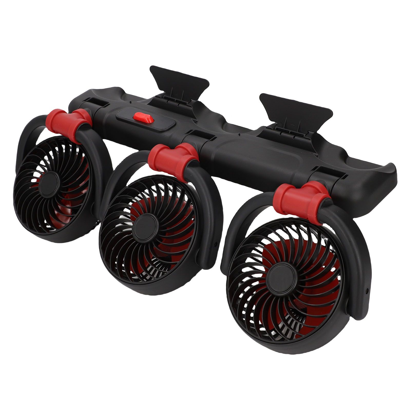 3 Heads Cooling Fan with Phone Holder Powerful Airflow Portable Electric Fan view 11