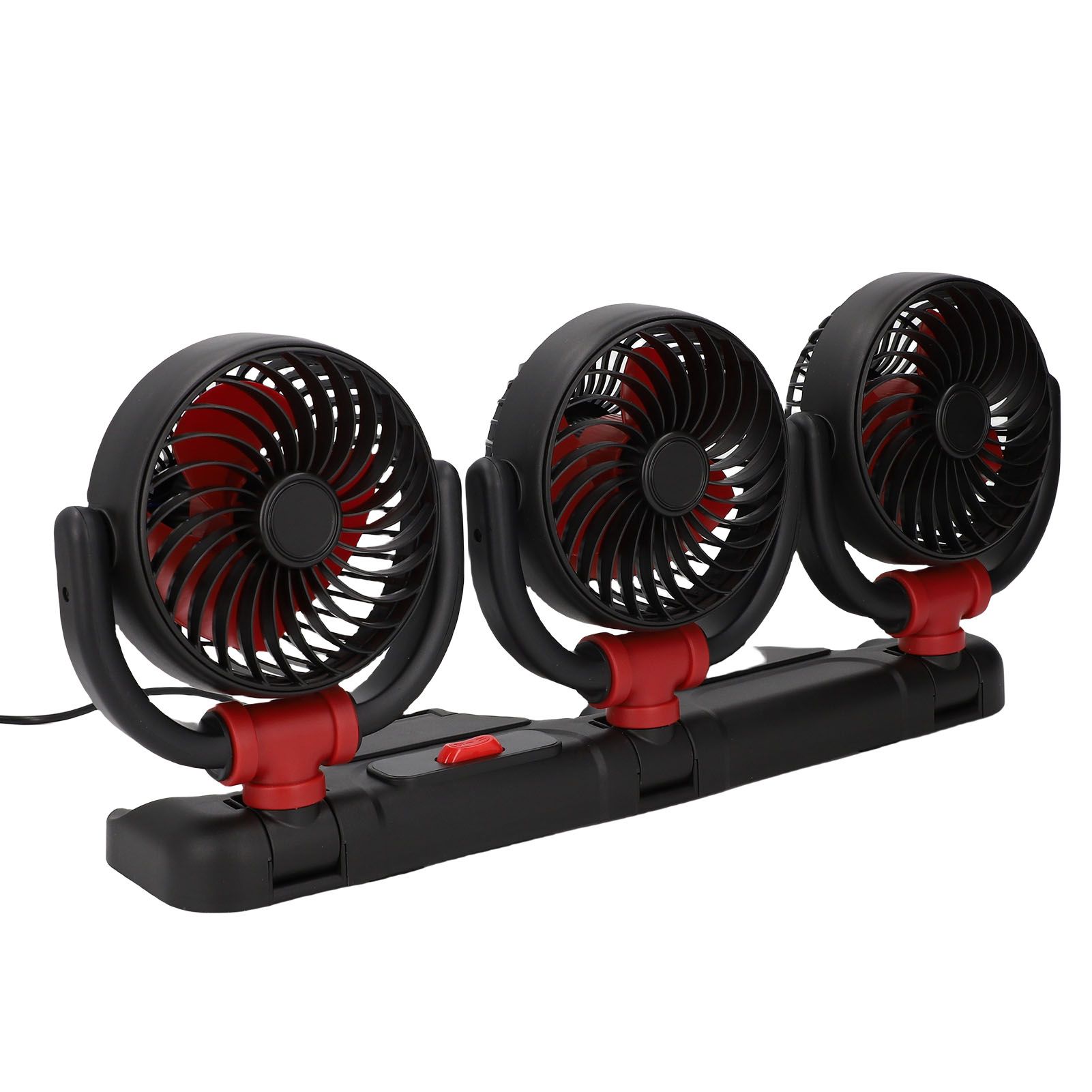 3 Heads Cooling Fan with Phone Holder Powerful Airflow Portable Electric Fan view 12