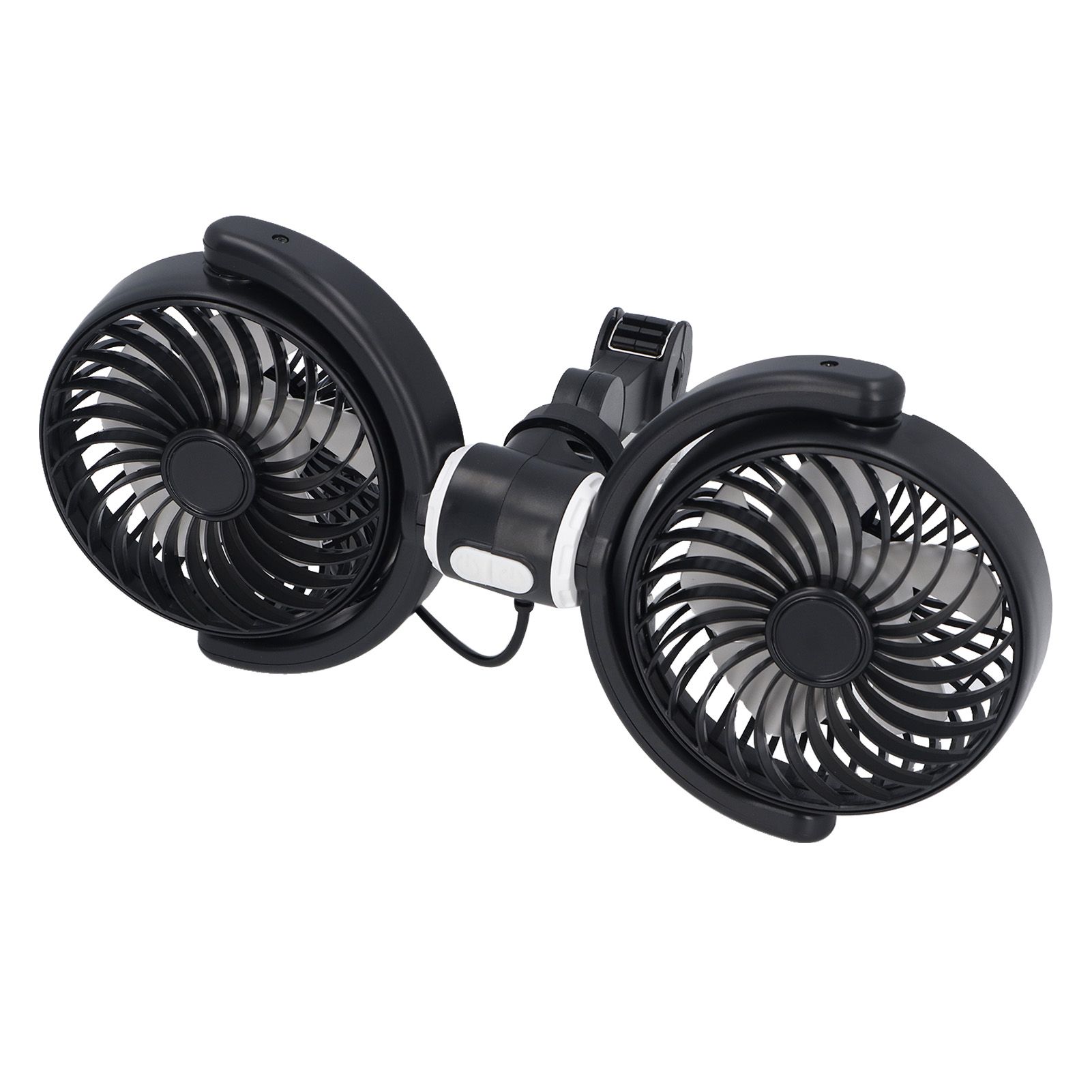 USB Car Cooling Fans for Backseat Dual Head Car Fan Quiet Vehicle Rear view 8