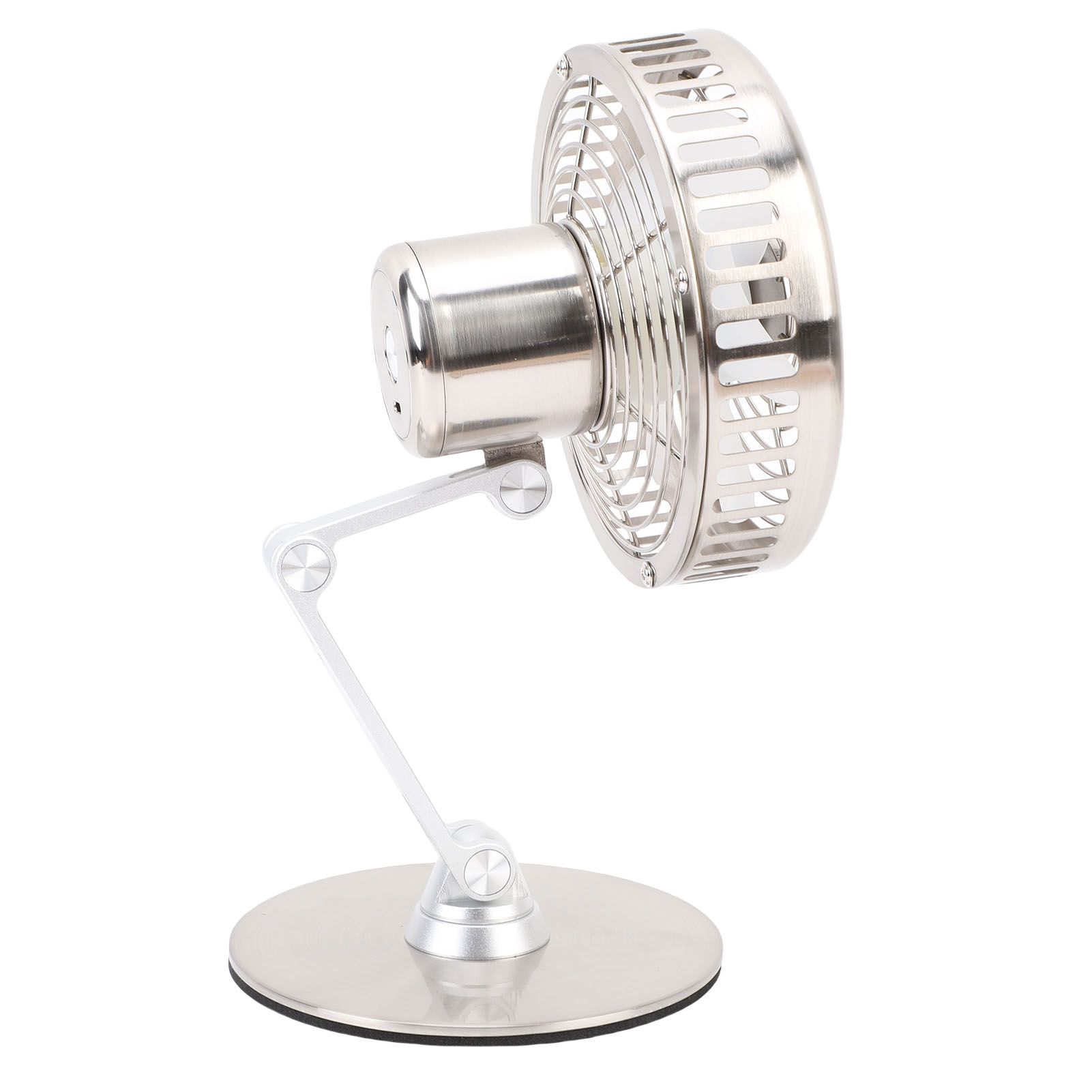 Small USB Desk Fan 3 Speed Adjustable Quiet Metal Retro Desktop Fan 360 Degree view 6