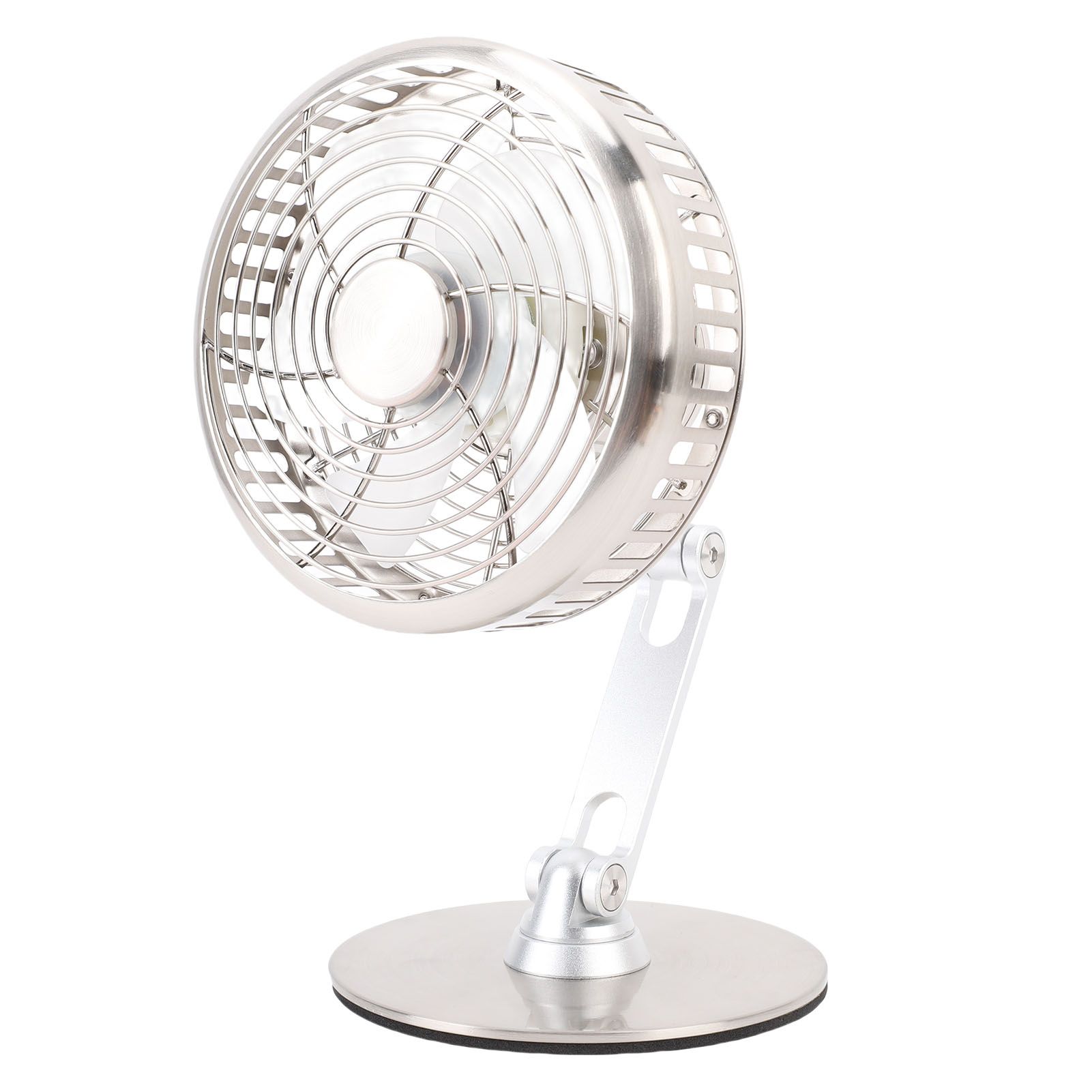 Small USB Desk Fan 3 Speed Adjustable Quiet Metal Retro Desktop Fan 360 Degree view 10