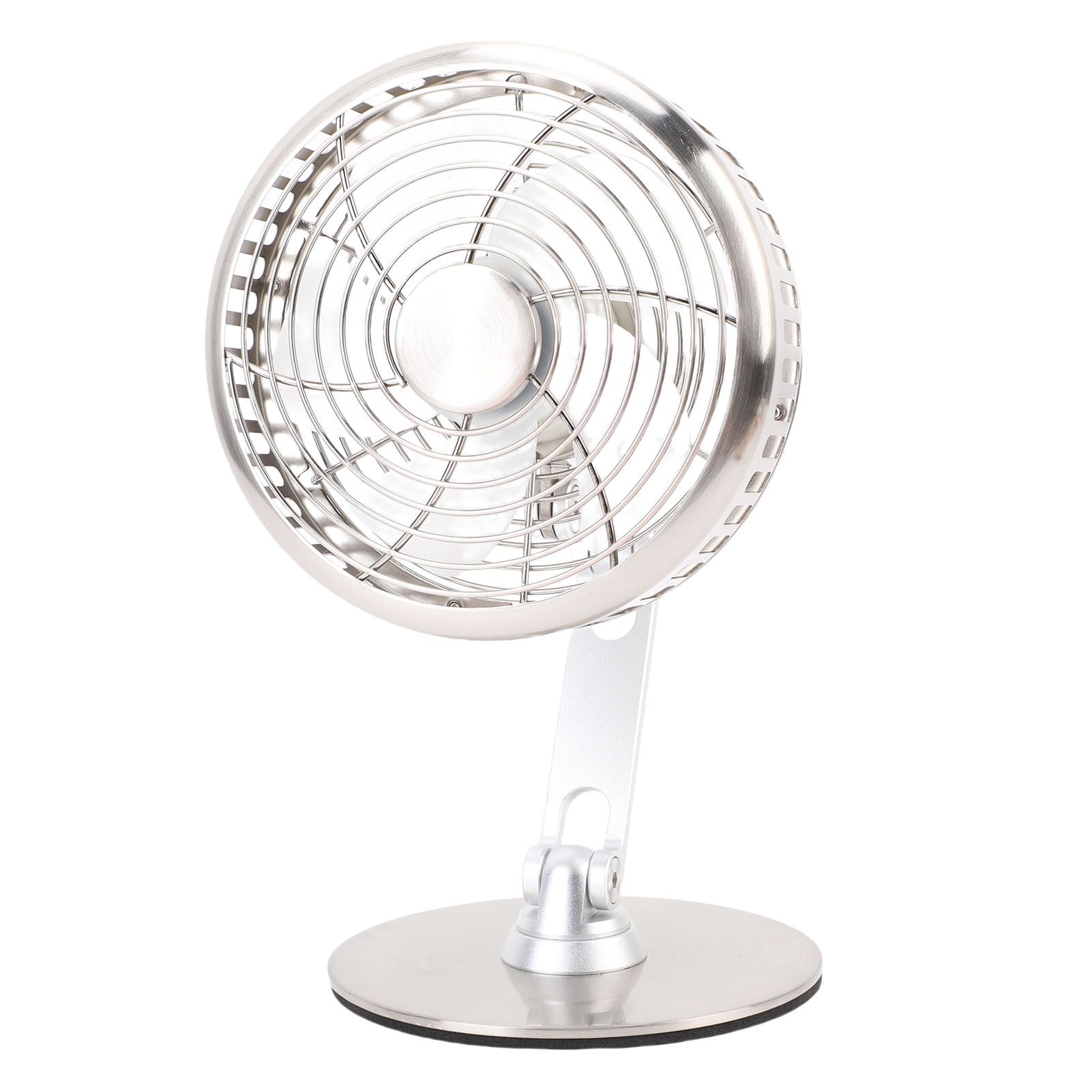 Small USB Desk Fan 3 Speed Adjustable Quiet Metal Retro Desktop Fan 360 Degree view 11