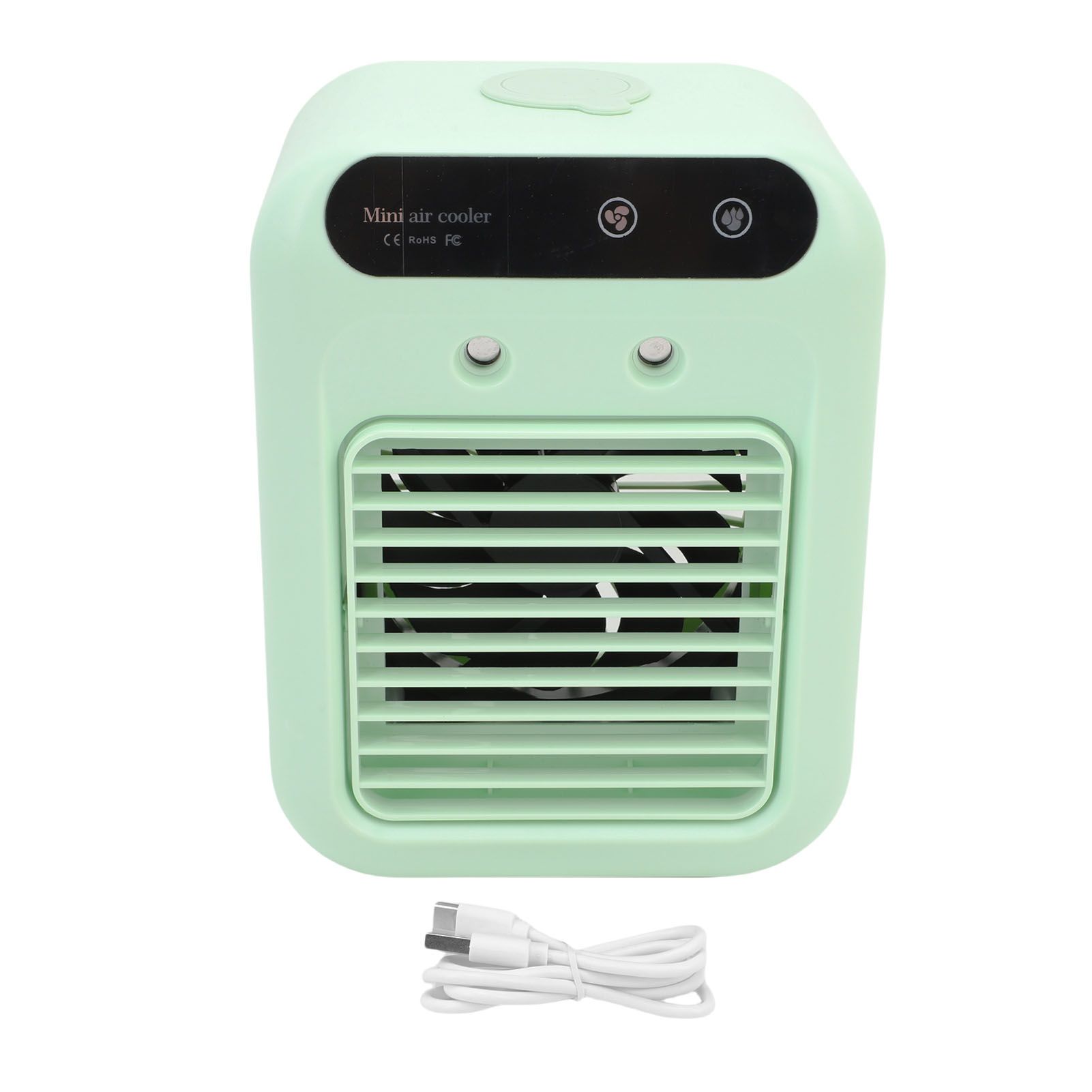 Desktop Air Cooler Fan Green Quiet Rechargeable Cordless Desktop Cooling Fan view 3