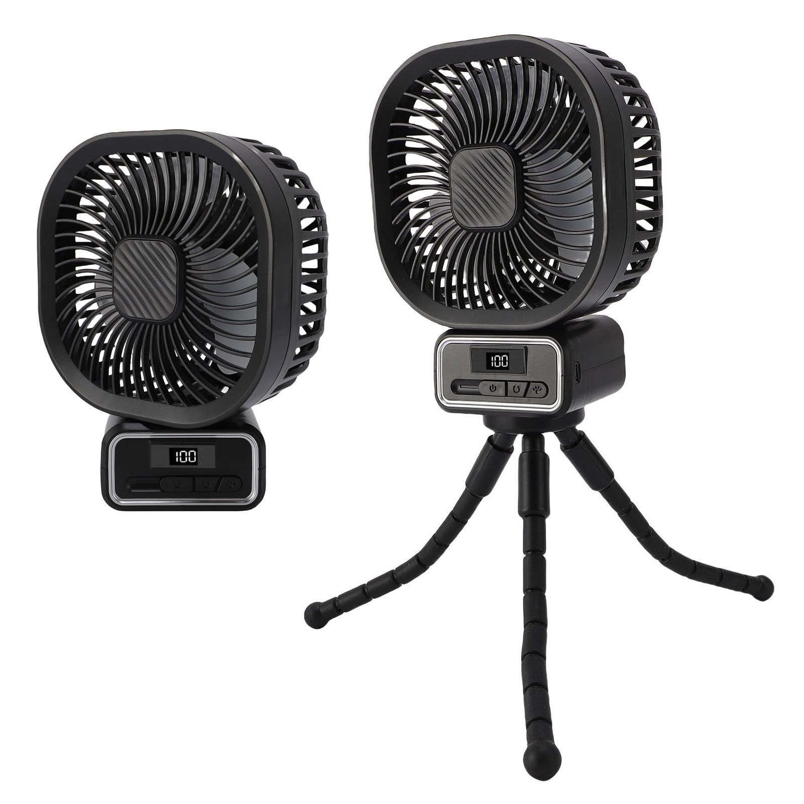 Stroller Fan 3 Wind Speeds Auto Oscillating Portable Fan with Detachable view 11