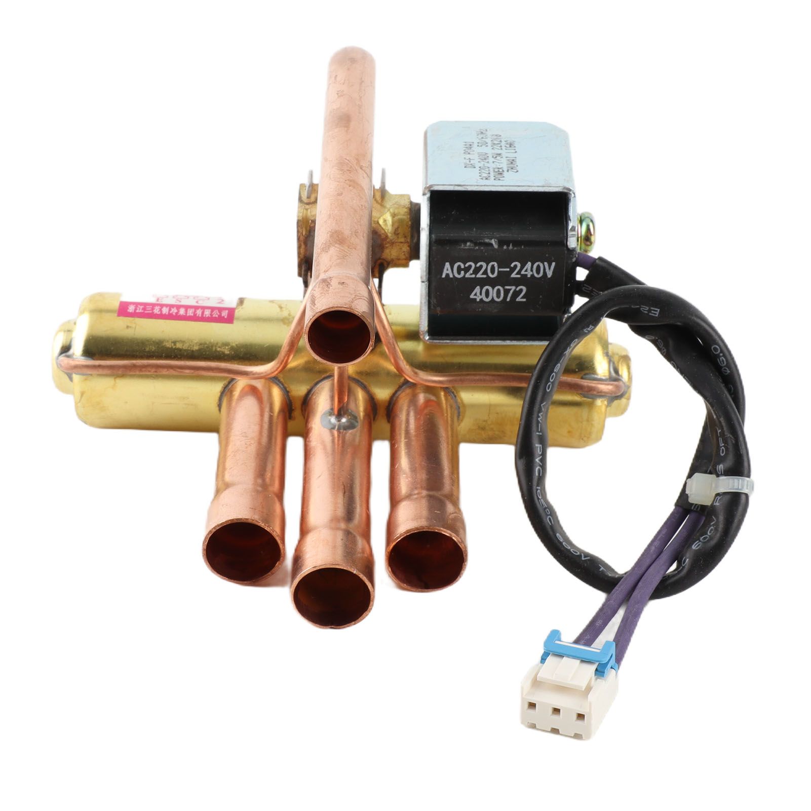 Air Conditioning 4 Way Reversing Valve with Cable Copper Refrigeration Service view 2