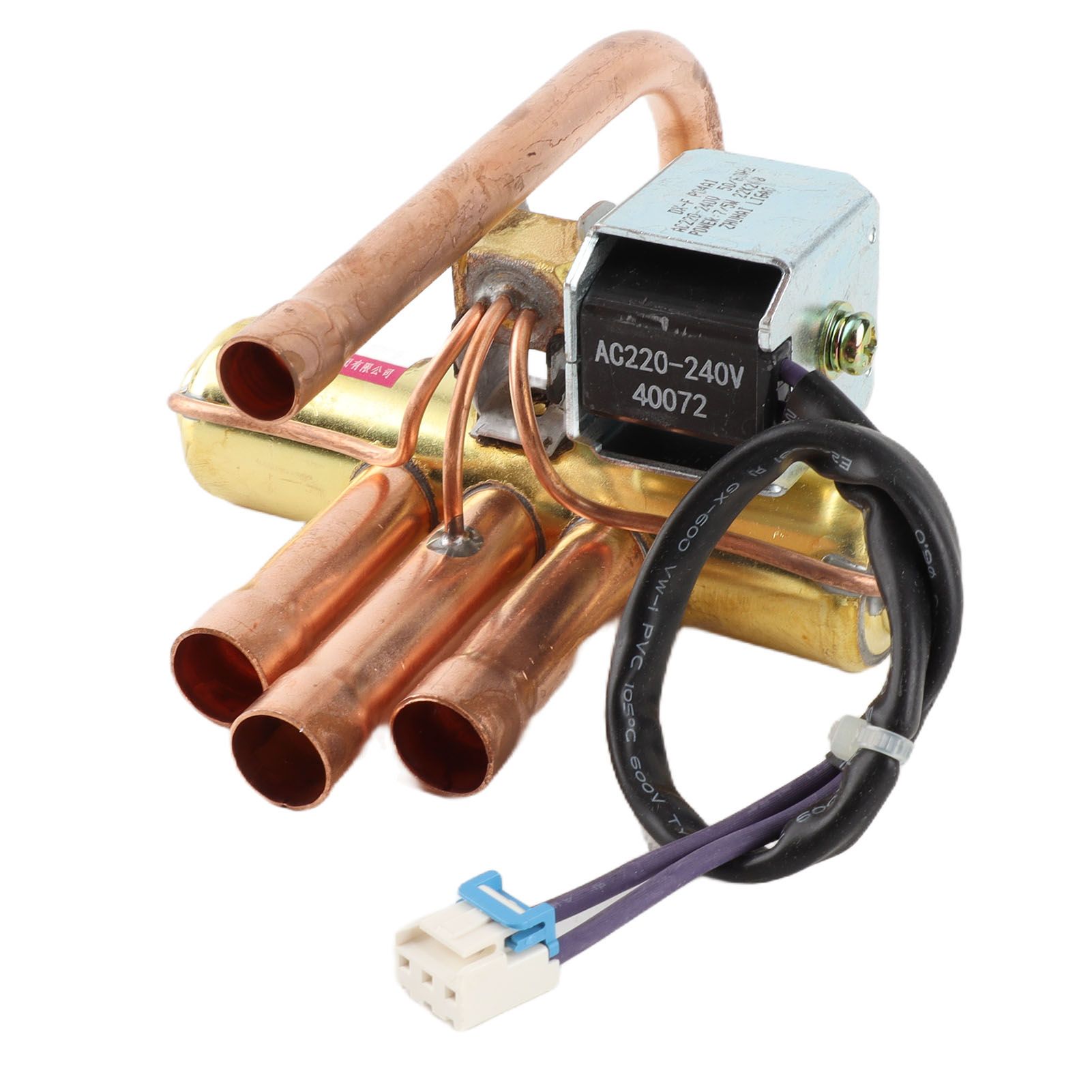 Air Conditioning 4 Way Reversing Valve with Cable Copper Refrigeration Service view 3