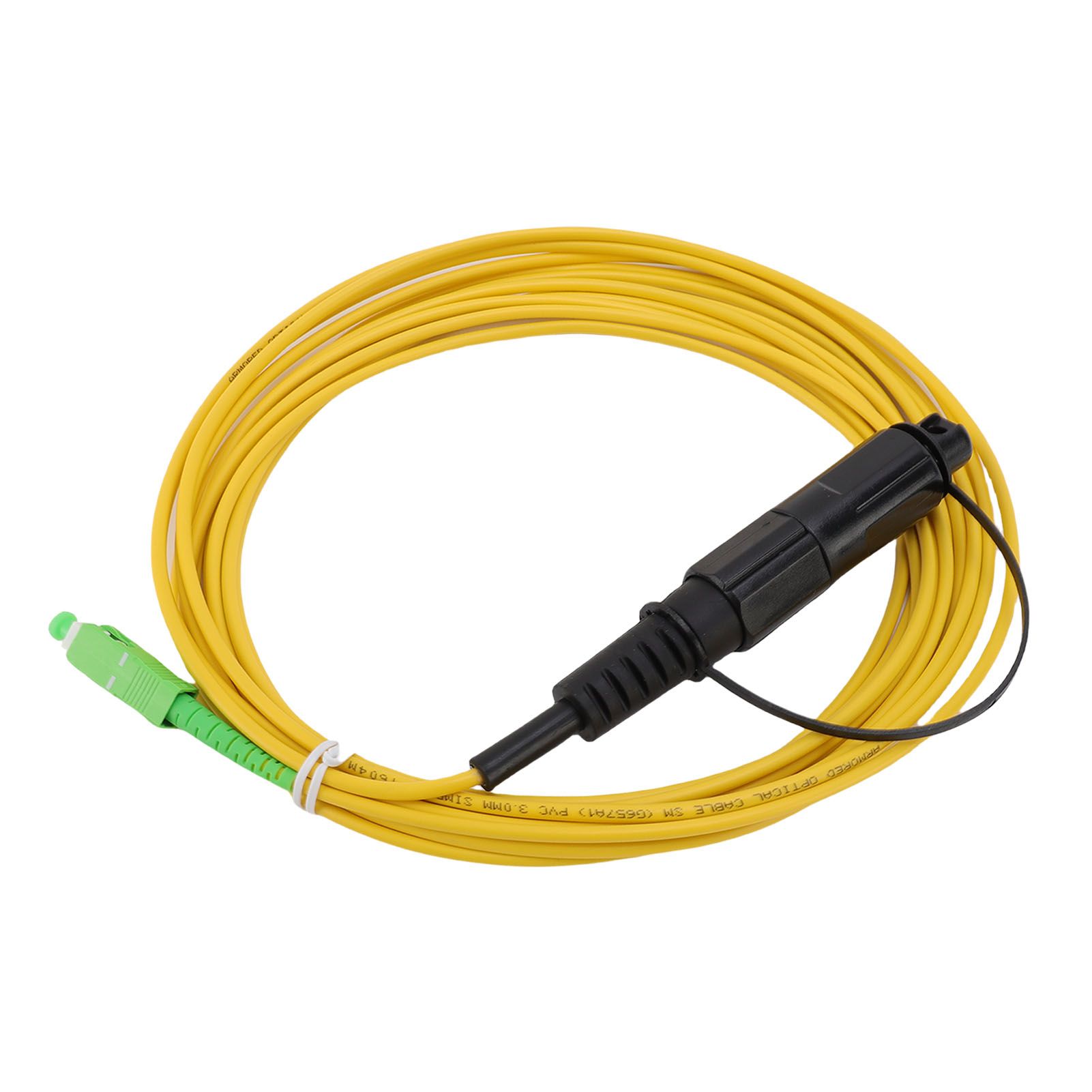 Fiber Optic Patch Cable Water Proof Single Mode Armored Jumper Wire SC Angled view 7
