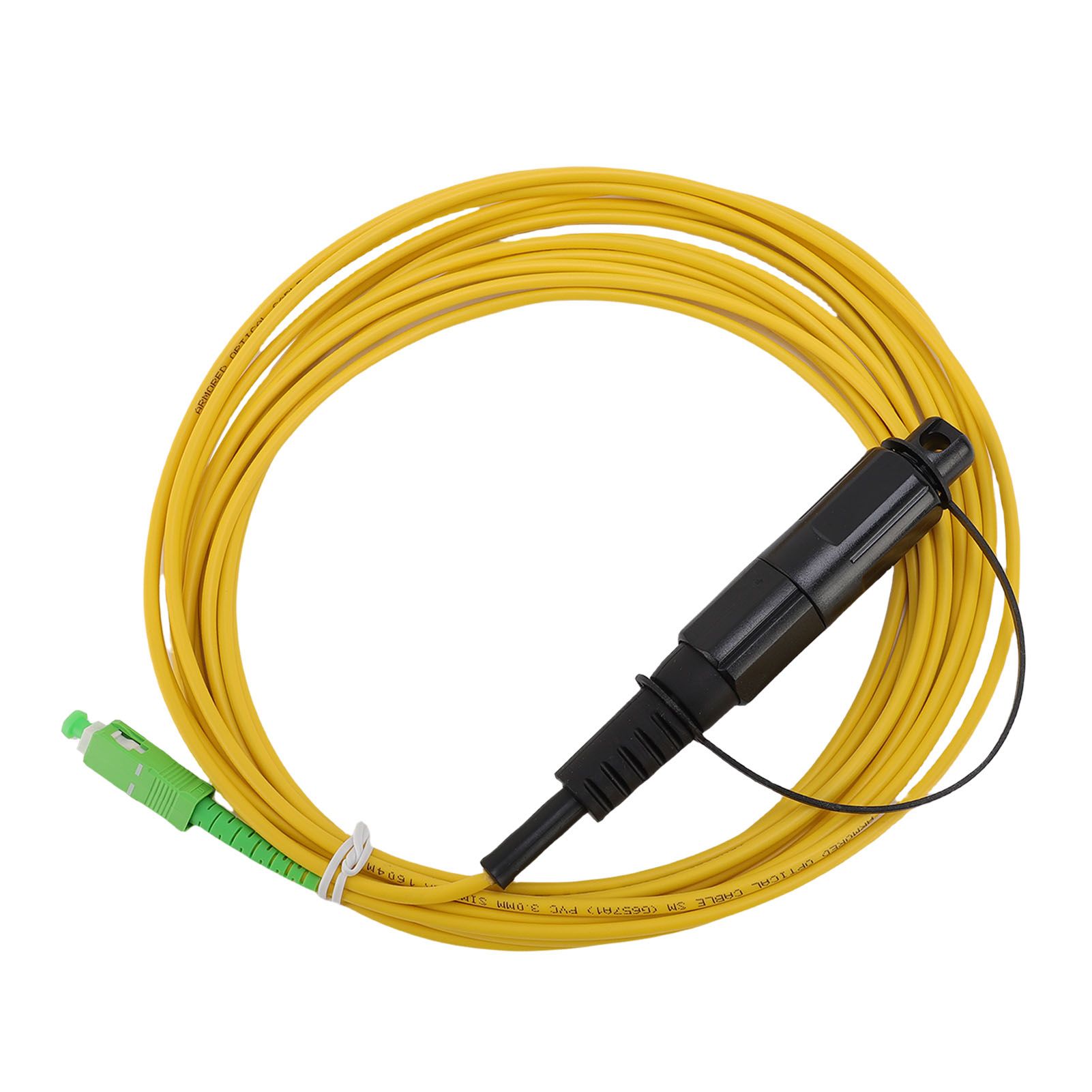 Fiber Optic Patch Cable Water Proof Single Mode Armored Jumper Wire SC Angled view 8