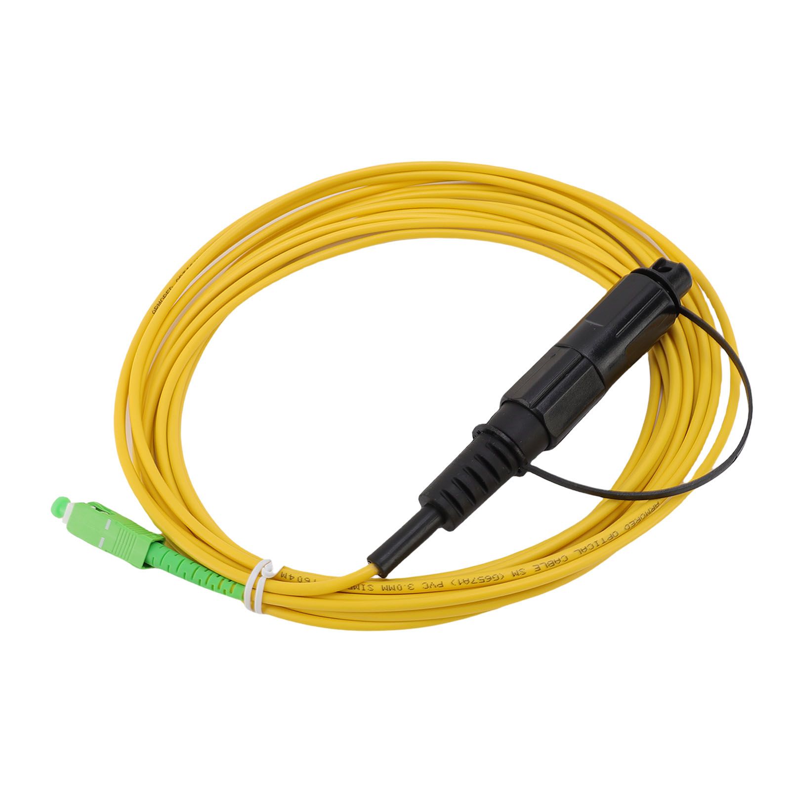 Fiber Optic Patch Cable Water Proof Single Mode Armored Jumper Wire SC Angled view 12