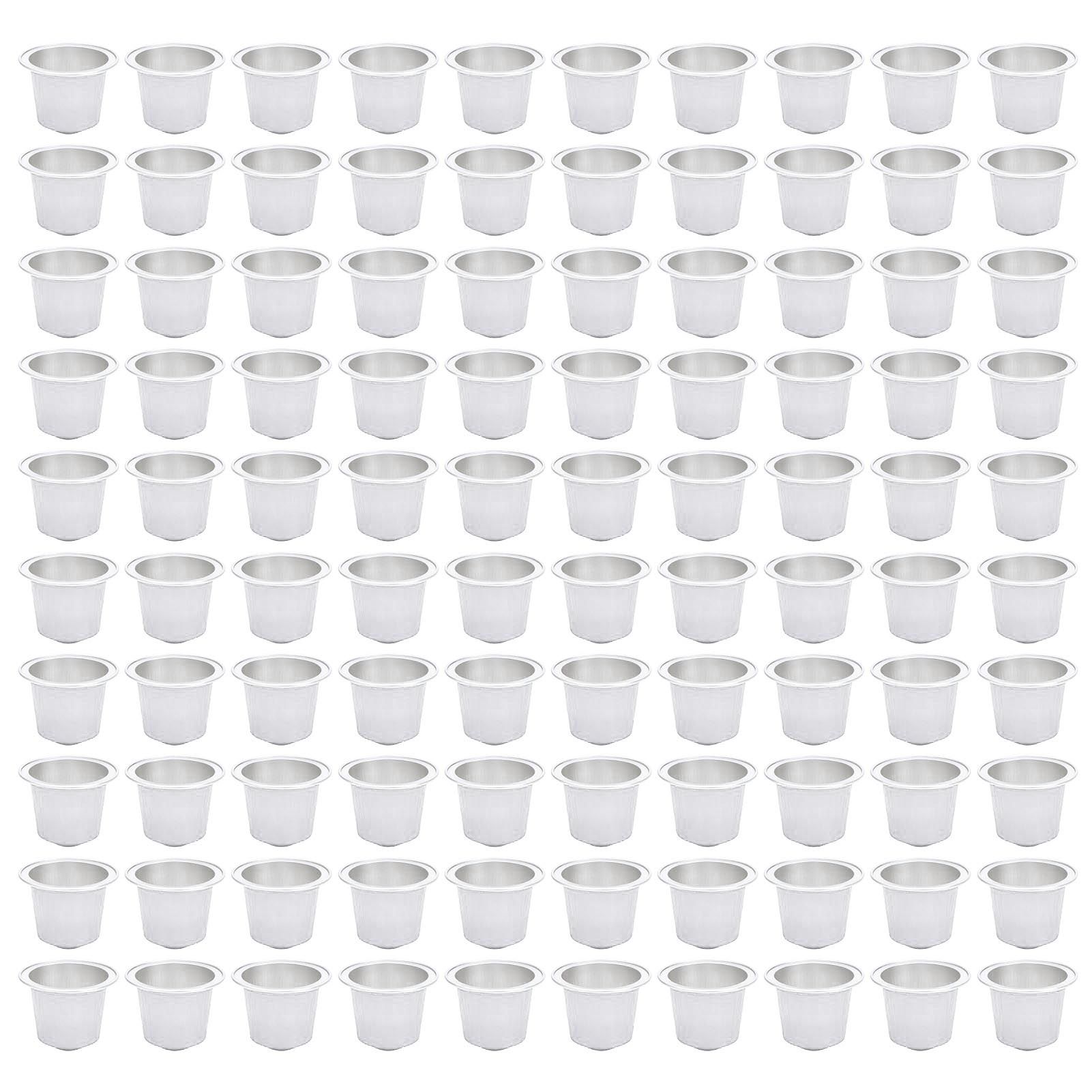 100 Pcs 15ml Empty Coffee Capsule Cups Aluminum Foil Refillable Coffee view 3