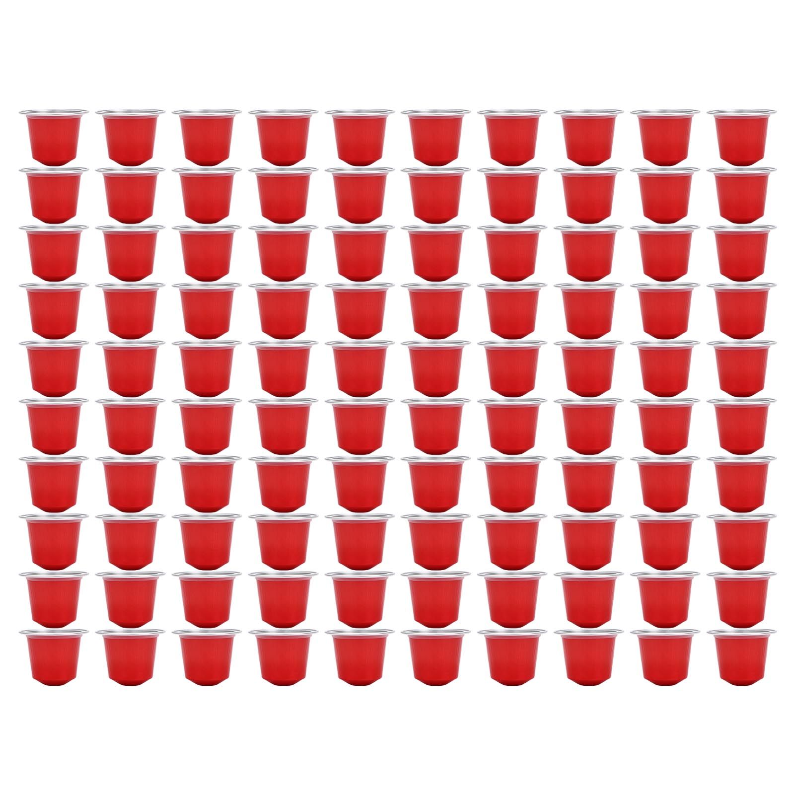 100 Pcs 15ml Empty Coffee Capsule Cups Aluminum Foil Refillable Coffee