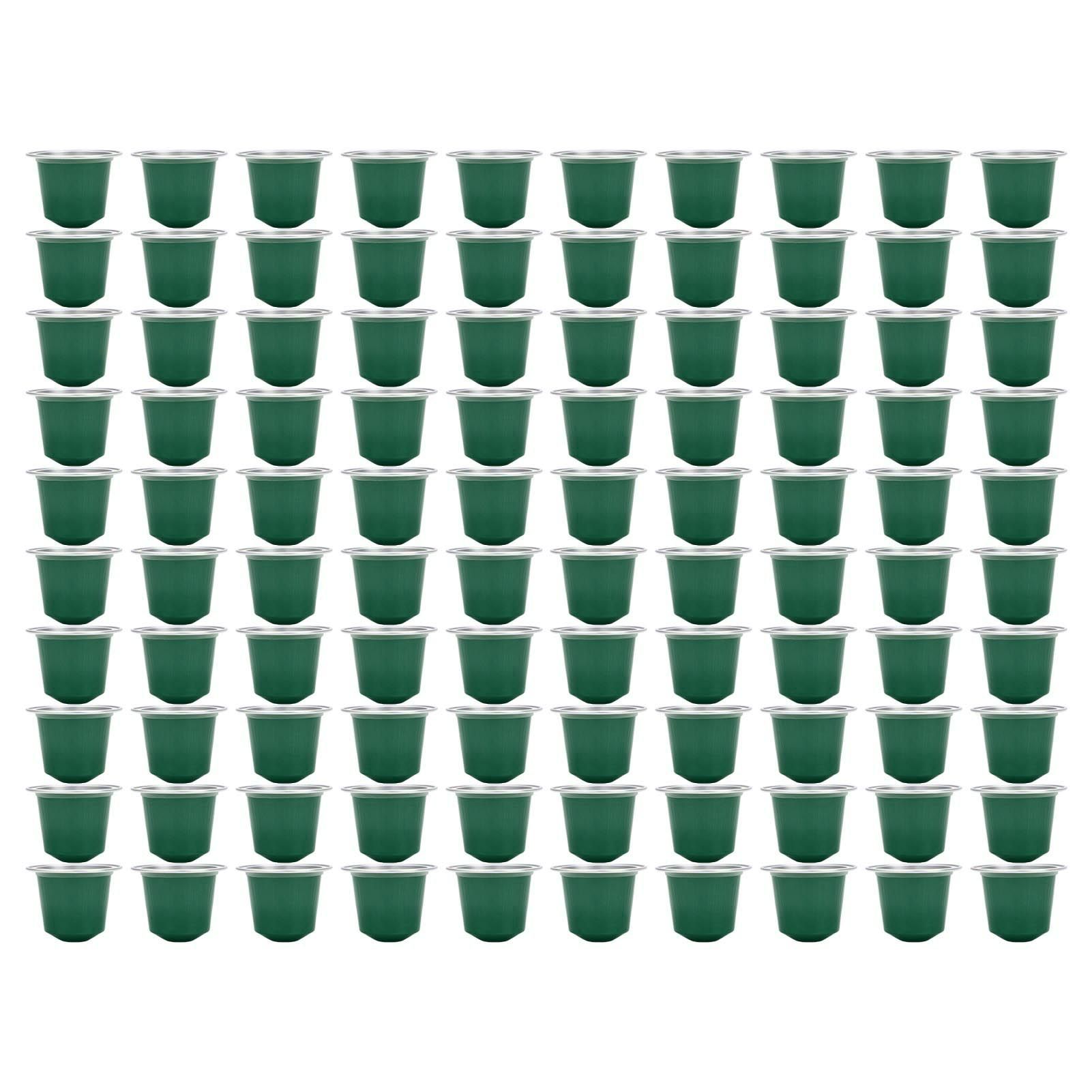 100 Pcs 15ml Empty Coffee Capsule Cups Aluminum Foil Refillable Coffee