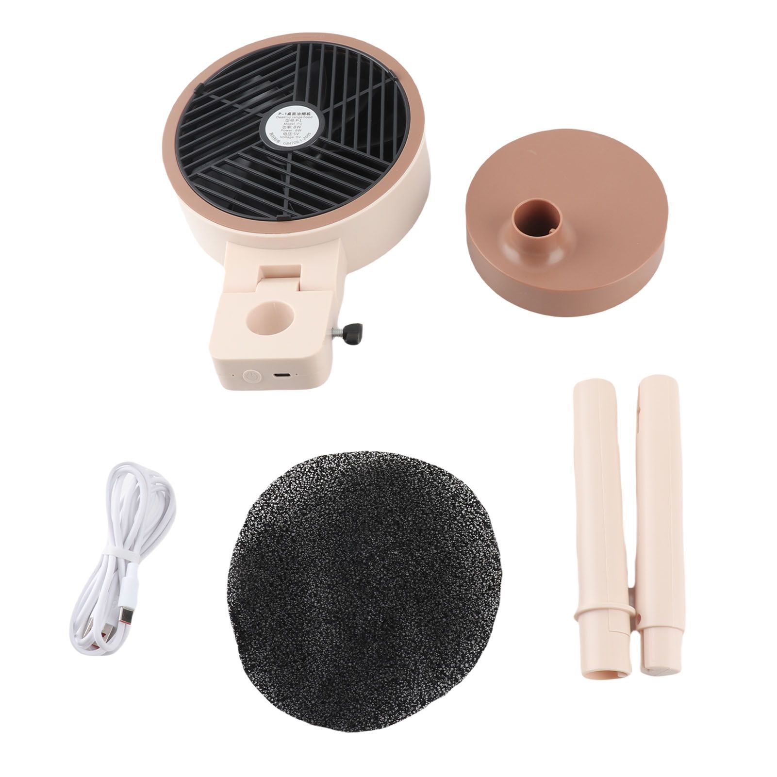 USB Electric Small Desktop Range Hood Portable Oil Smoking Extractor Low Noise view 3
