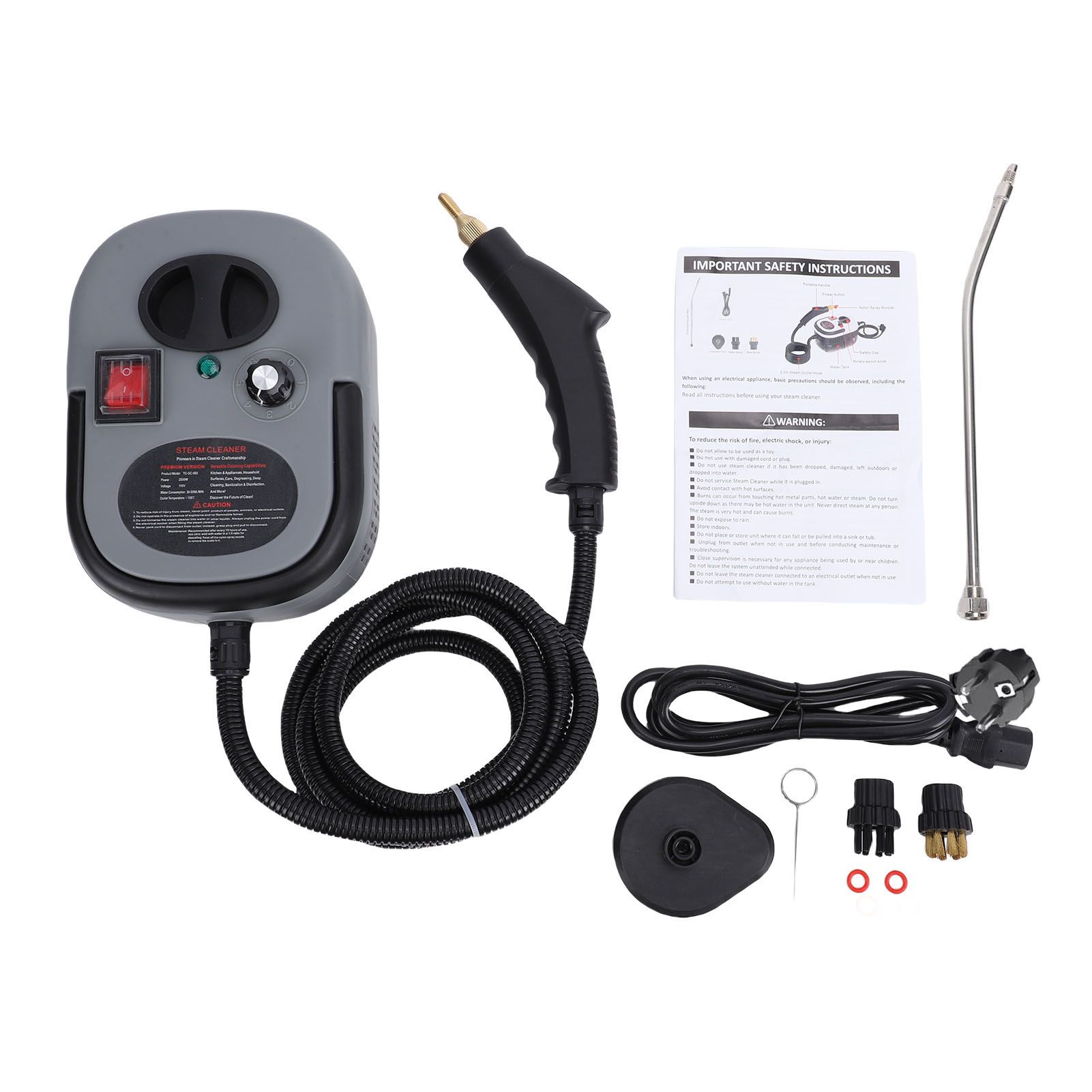 Handheld Pressurized Steam Cleaner 2500W Handheld High Temp Portable Cleaning view 3