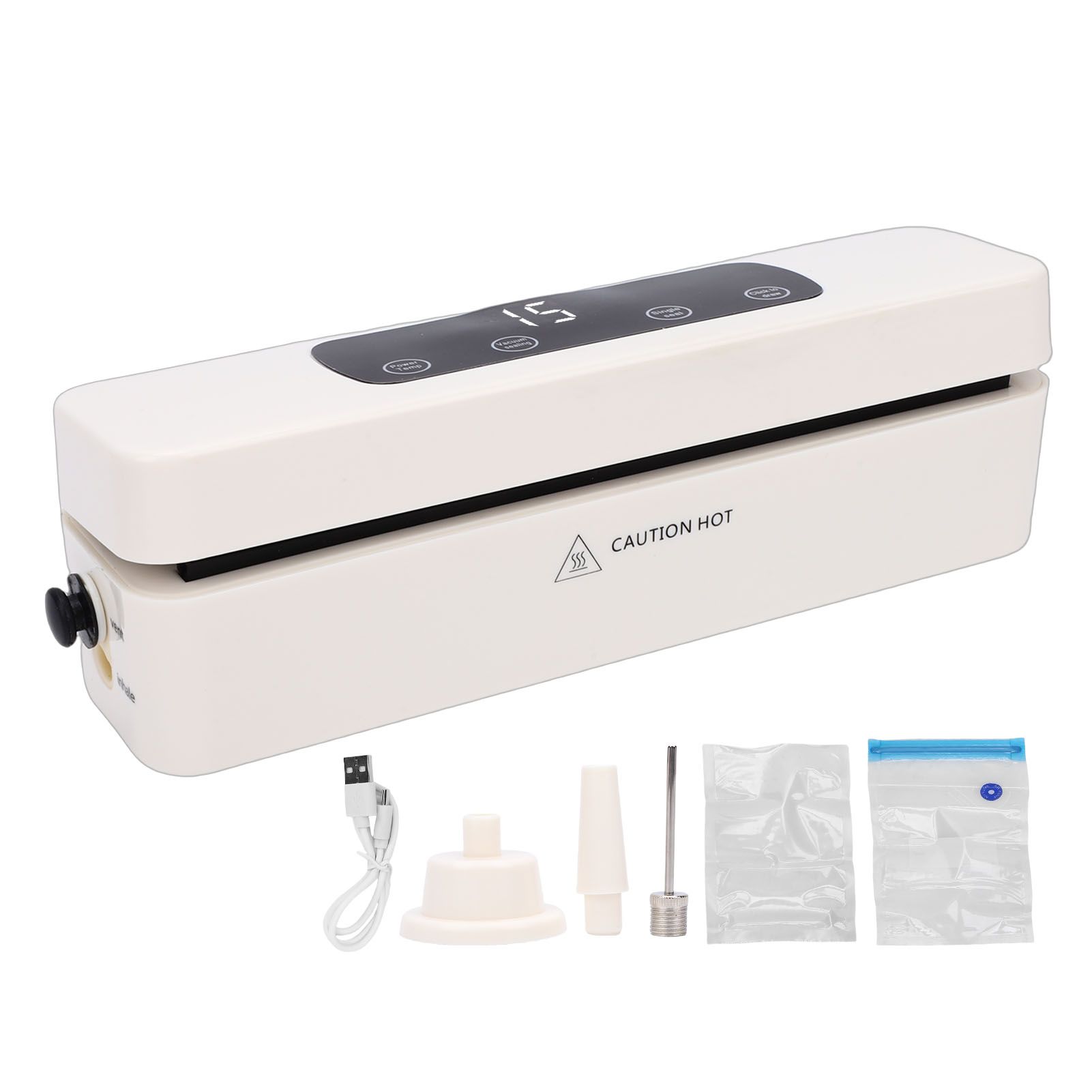 Food Vacuum Sealer Machine Strong Suction Automatic Compact Food Sealer for view 3