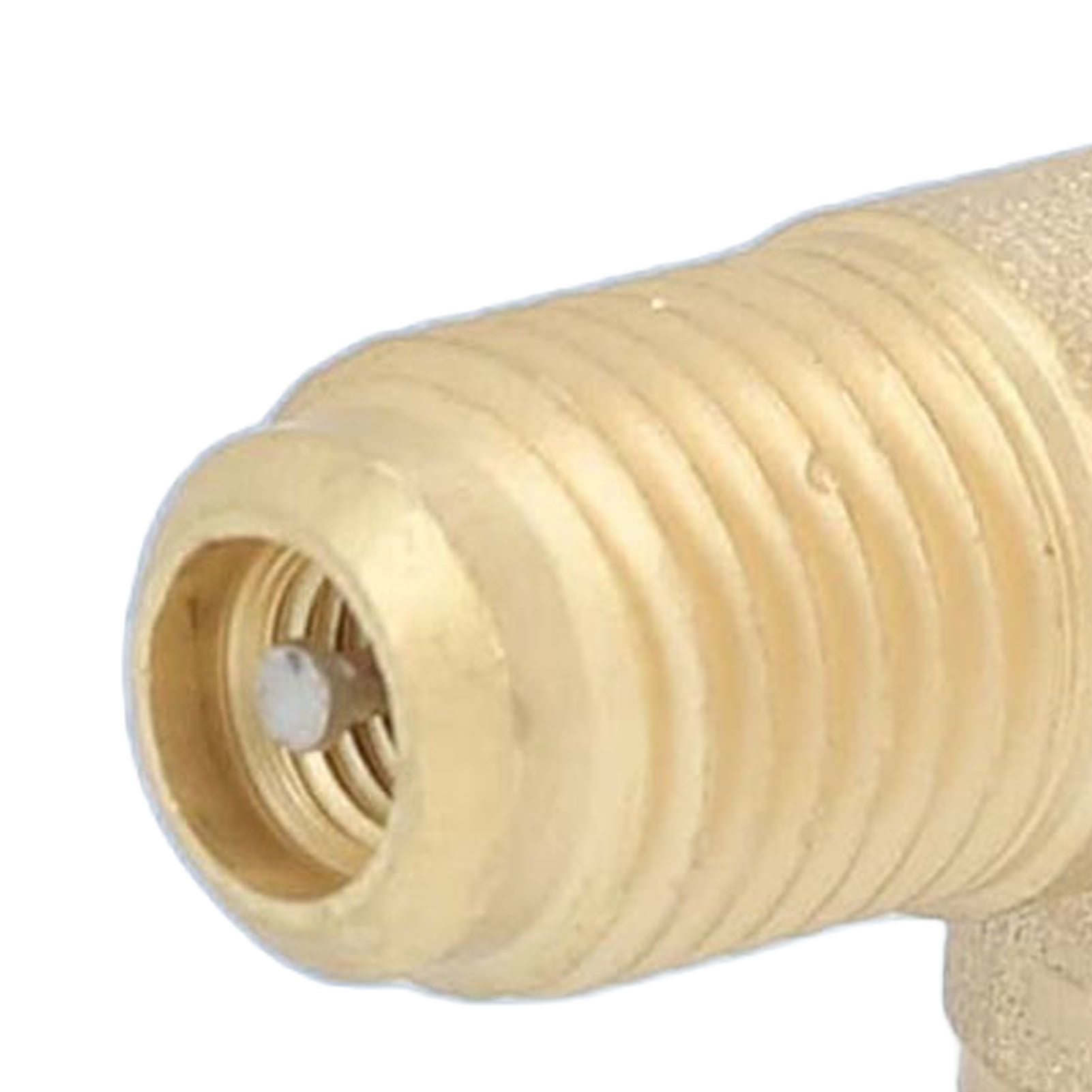 1/4in Valve Tee Adapter Quick Coupler Tee Adapter Brass Refrigerant Tee view 2