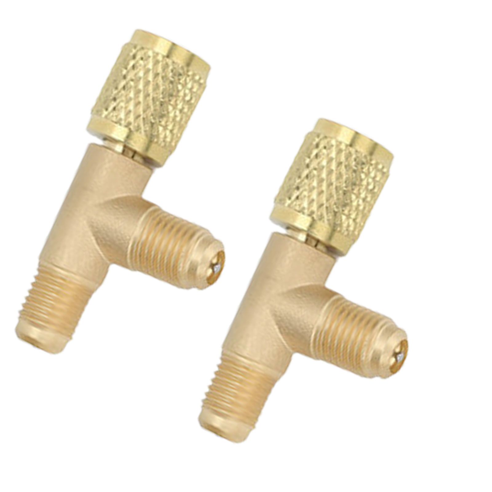 1/4in Valve Tee Adapter Quick Coupler Tee Adapter Brass Refrigerant Tee view 10