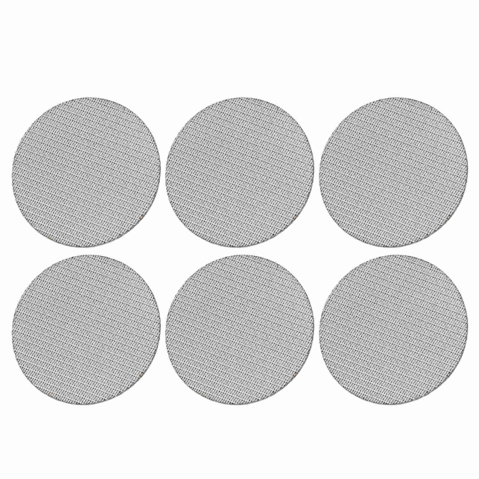6pcs Coffee Portafilter Puck Screen Stainless Steel 100μm Precision 1.7mm