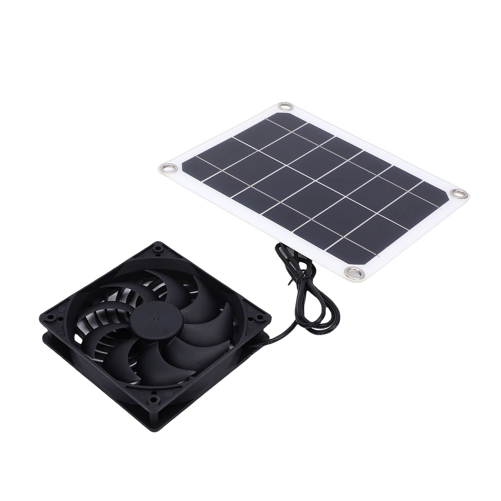 Solar Powered Exhaust Fan Kit 7W Solar Panel Fan Ventilator for Pet House view 10