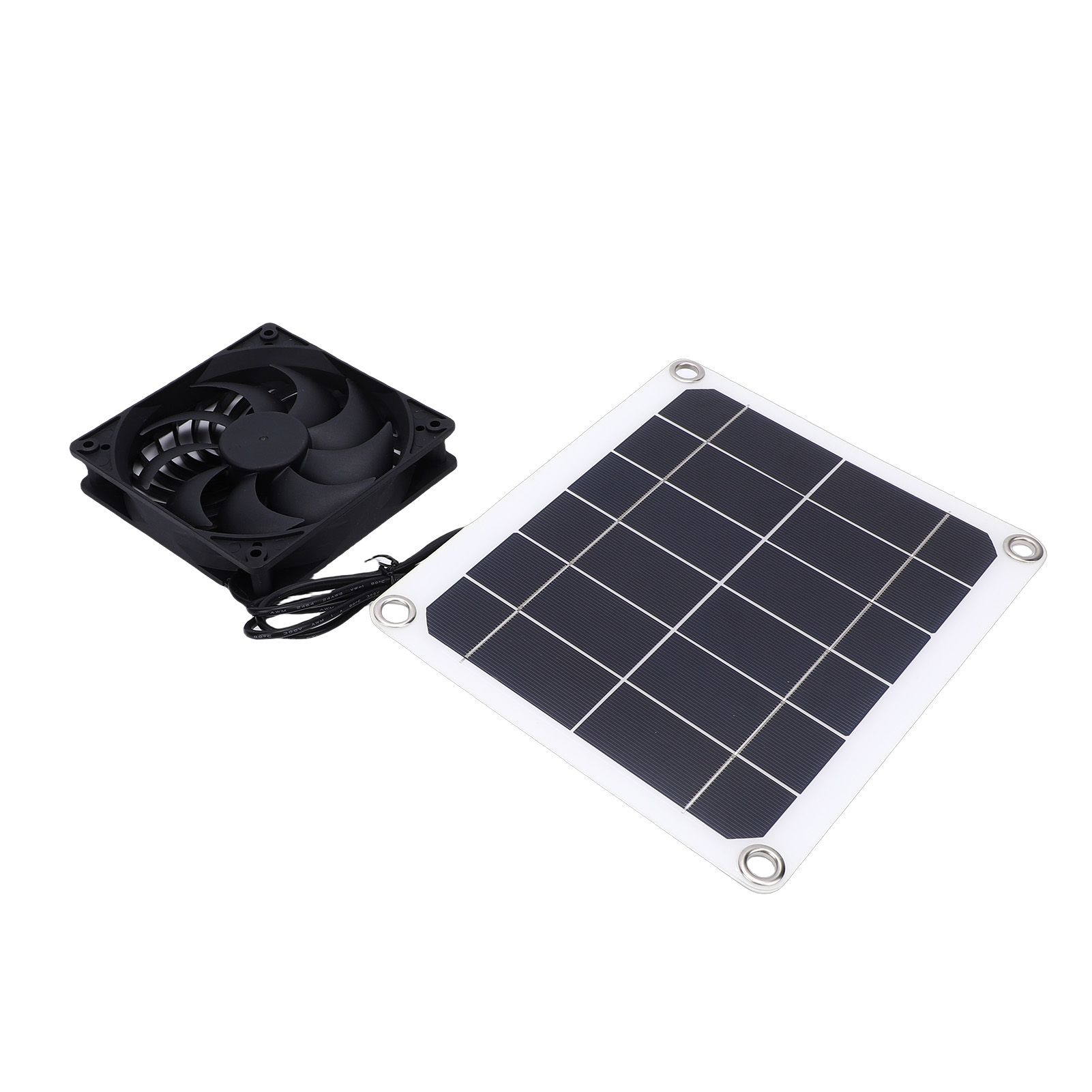 Solar Powered Exhaust Fan Kit 7W Solar Panel Fan Ventilator for Pet House view 12