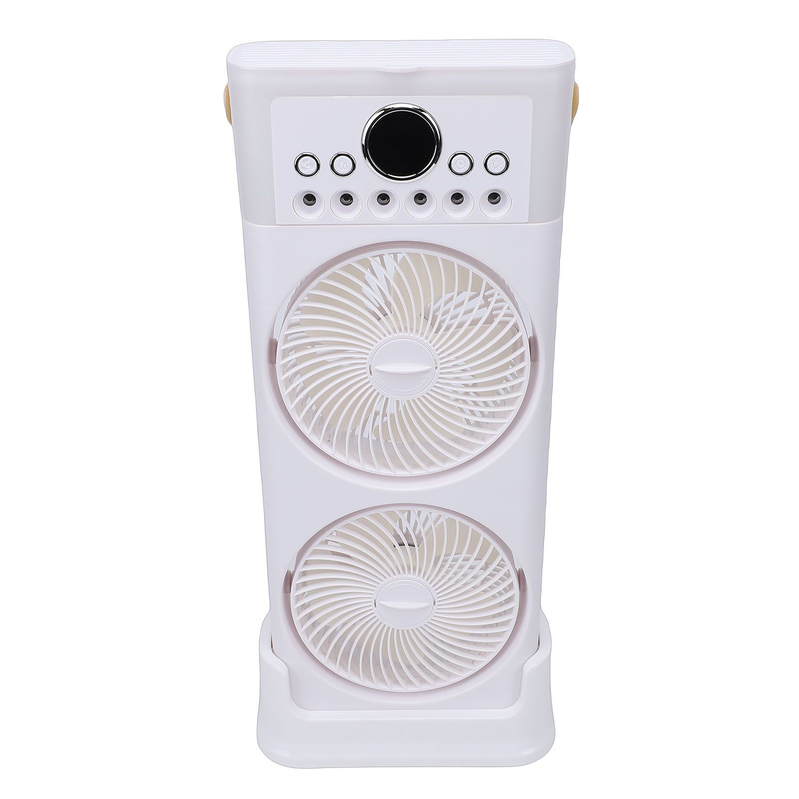 Dual Fan Mist Cooling Fan with Humidifier 6 Nozzles 360 Degree Adjustable Low view 6
