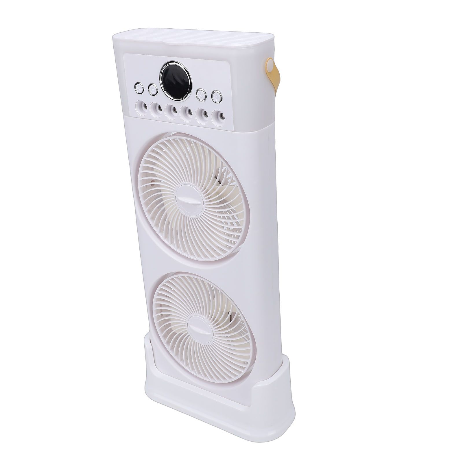 Dual Fan Mist Cooling Fan with Humidifier 6 Nozzles 360 Degree Adjustable Low view 11