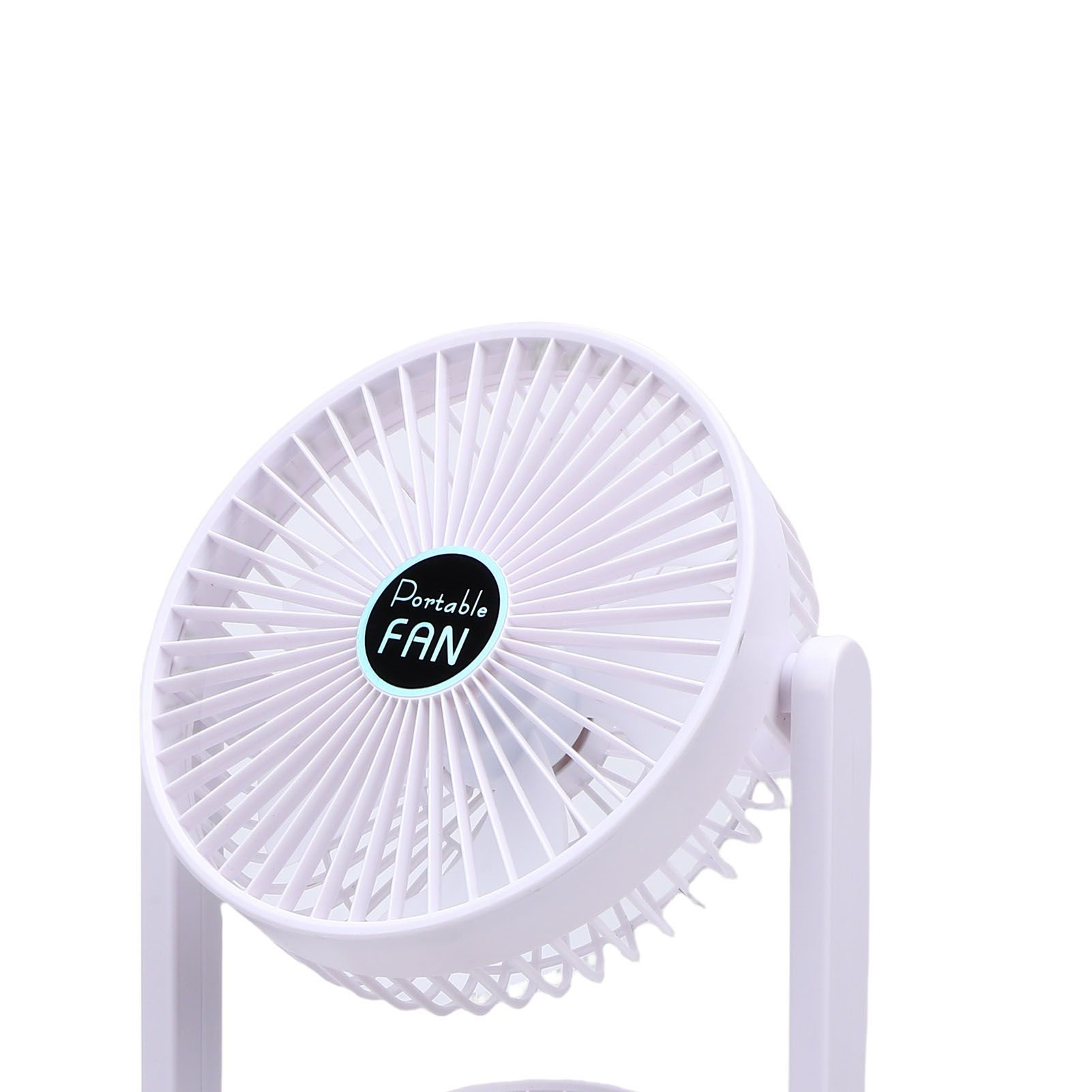 Dual Head Desk Fan USB Rechargeable 3 Speed Portable Electric Floor Fan for view 2