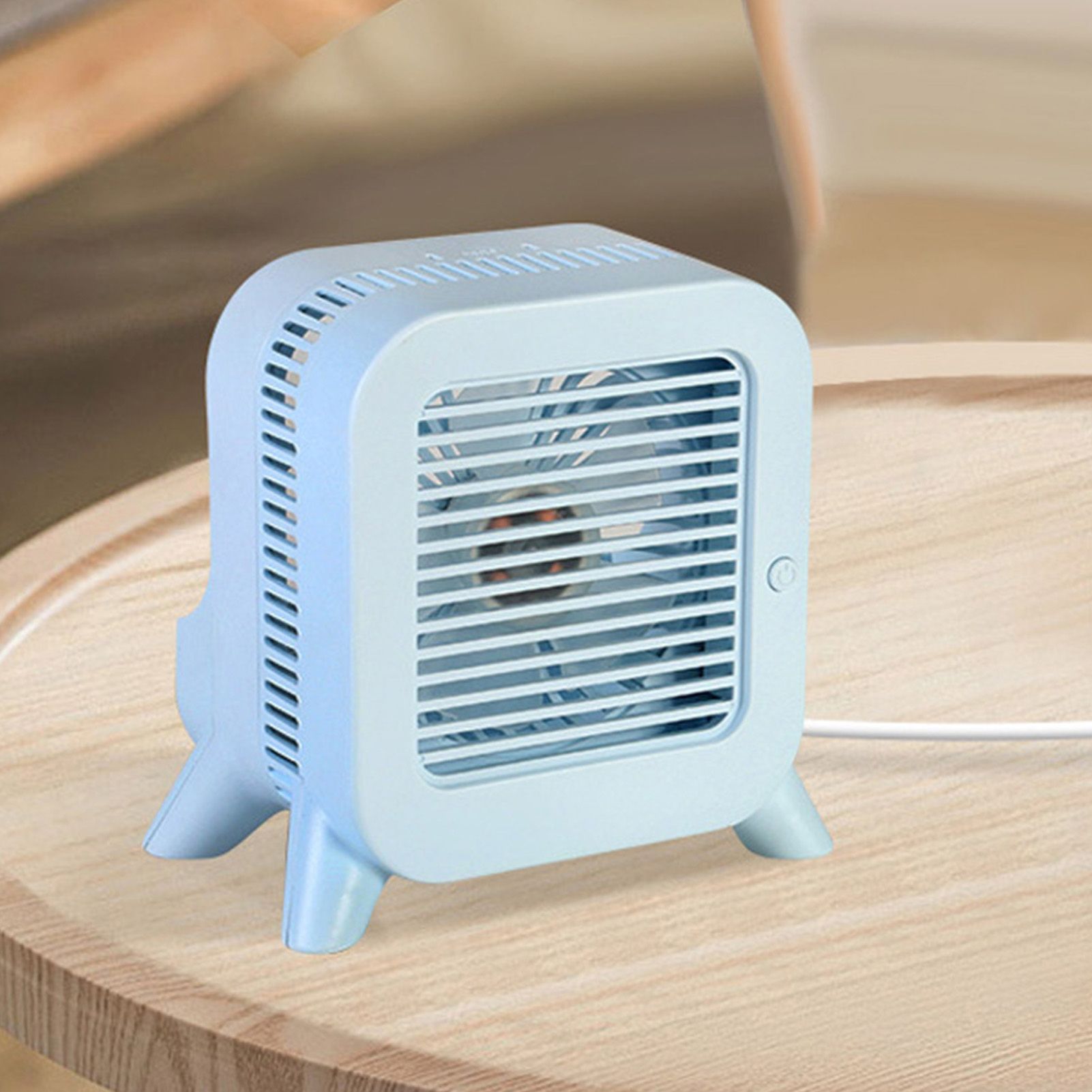 Desk Air Cooler Fan Cordless USB Rechargeable Mini Air Conditioner Fan for view 12