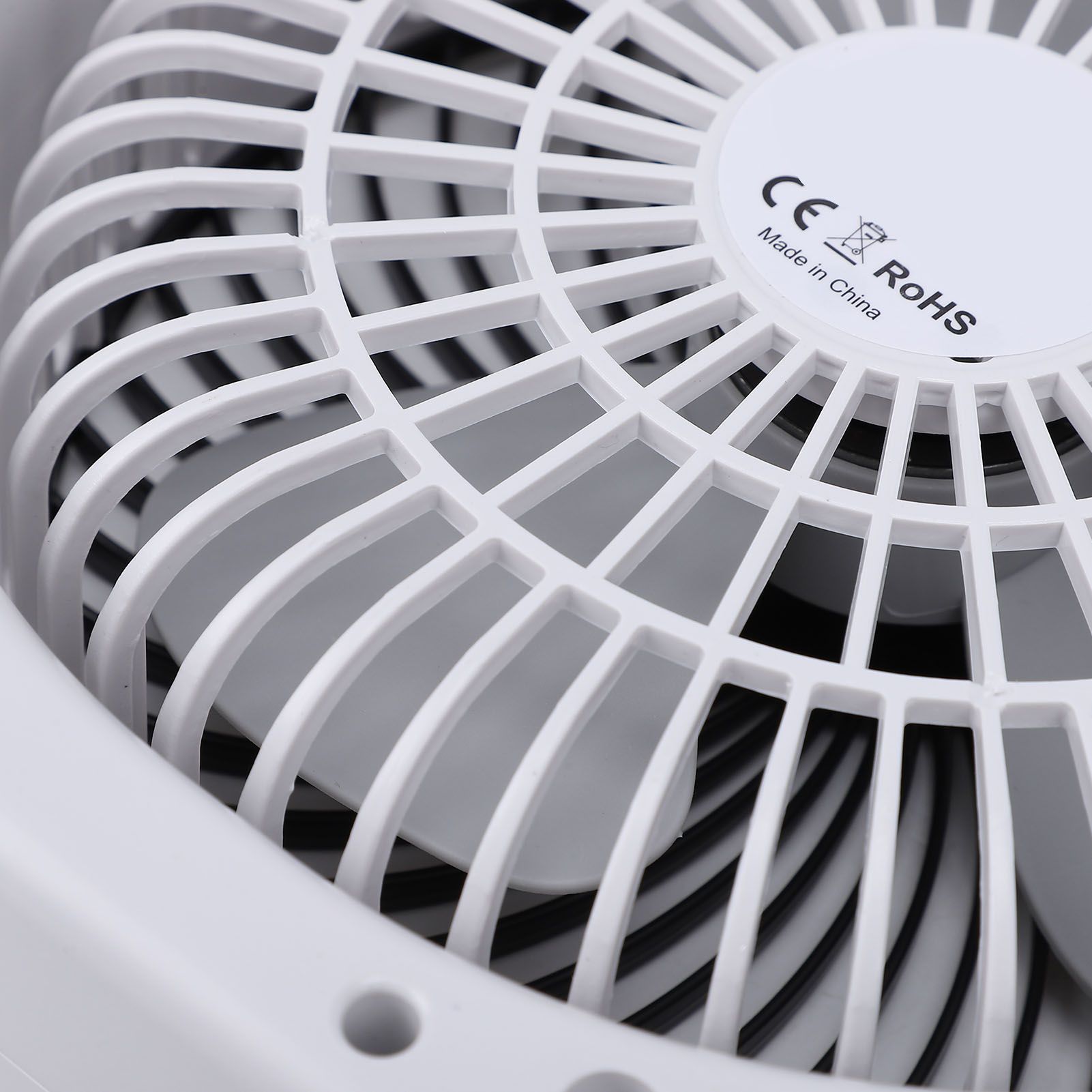 Portable Desktop Fan Rotating USB Rechargeable Quiet Cooling Hanging Dual Head view 2