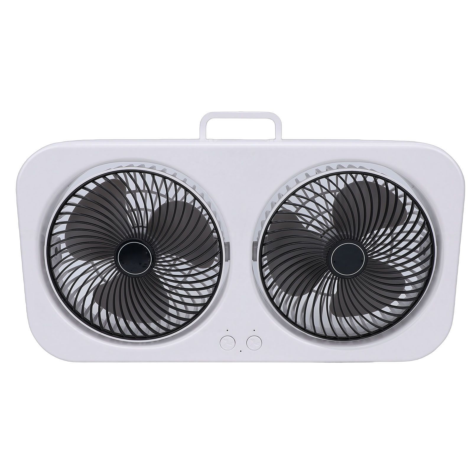 Portable Desktop Fan Rotating USB Rechargeable Quiet Cooling Hanging Dual Head view 8