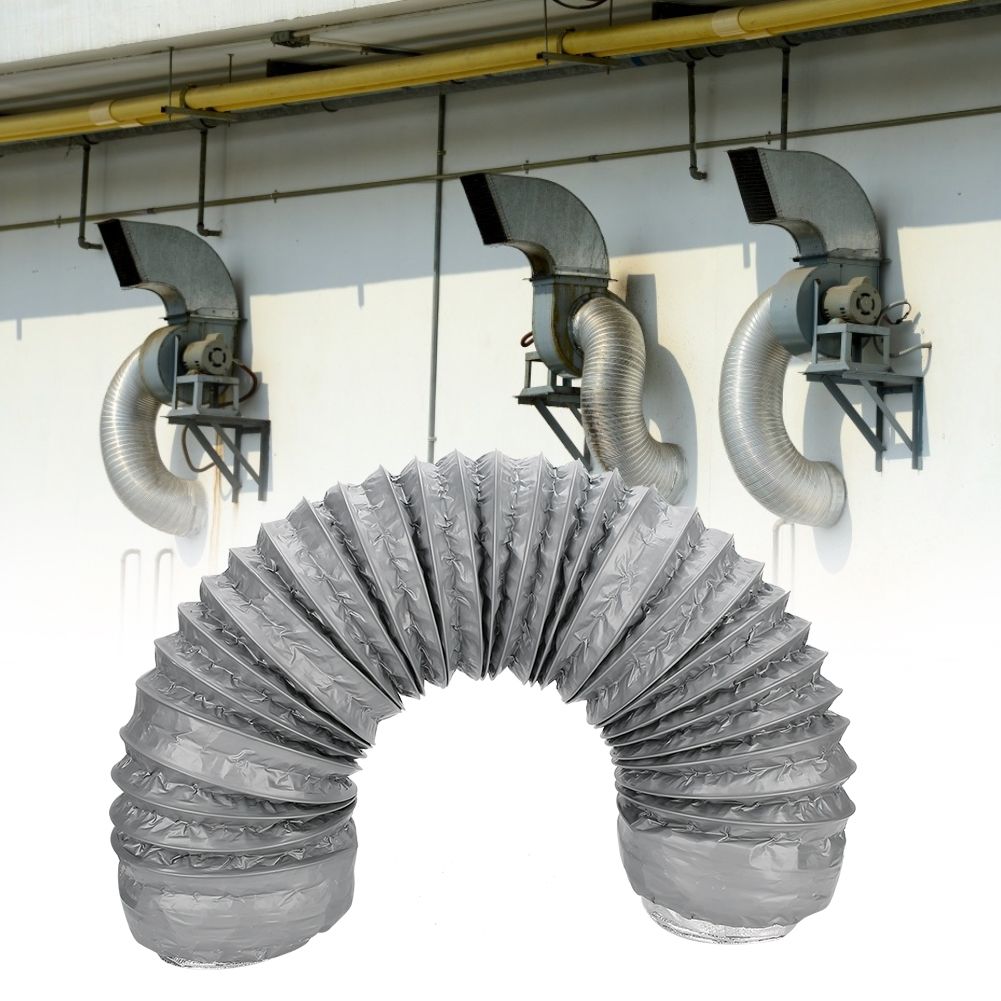1m Aluminum Foil Flexible Ducting Exhaust Hose Kitchen Ventilation Insulation view 3