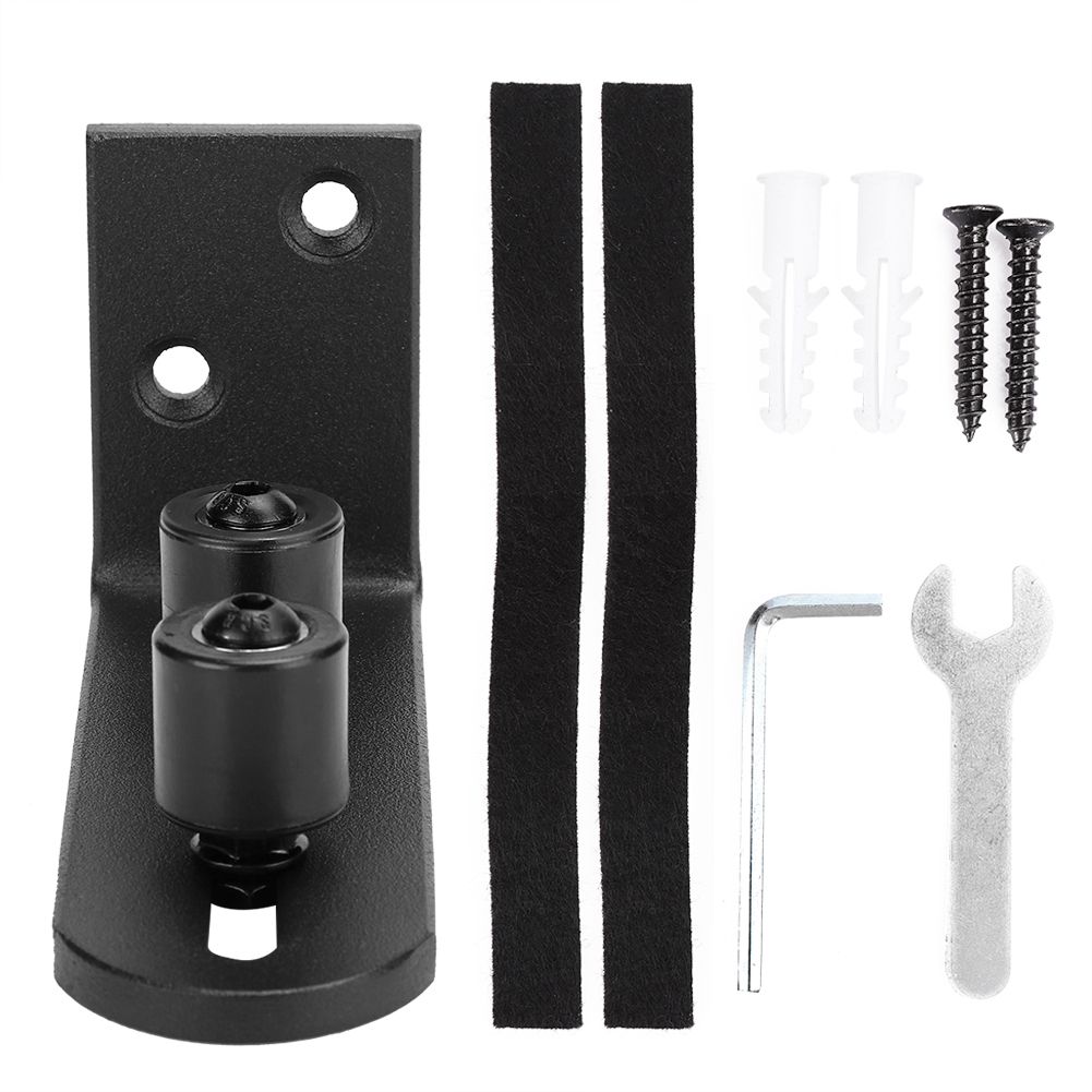 Carbon Steel Sliding Barn Door Guide Floor Roller Guides with Duplex Bearing view 2