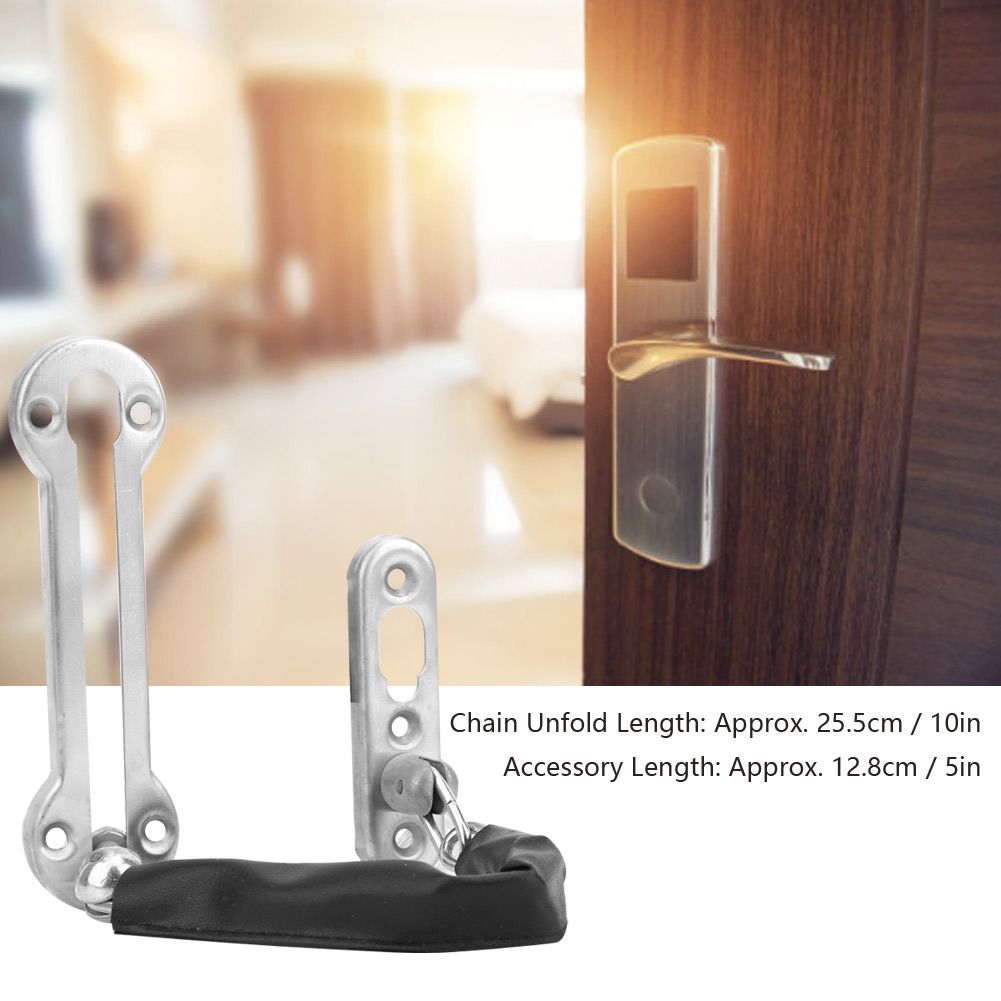 Stainless Steel Thickened Anti Theft Chain Lock Security Door Chain Lock for view 7