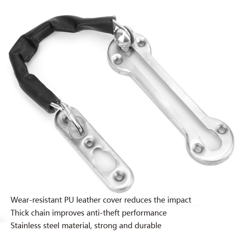 Stainless Steel Thickened Anti Theft Chain Lock Security Door Chain Lock for view 8