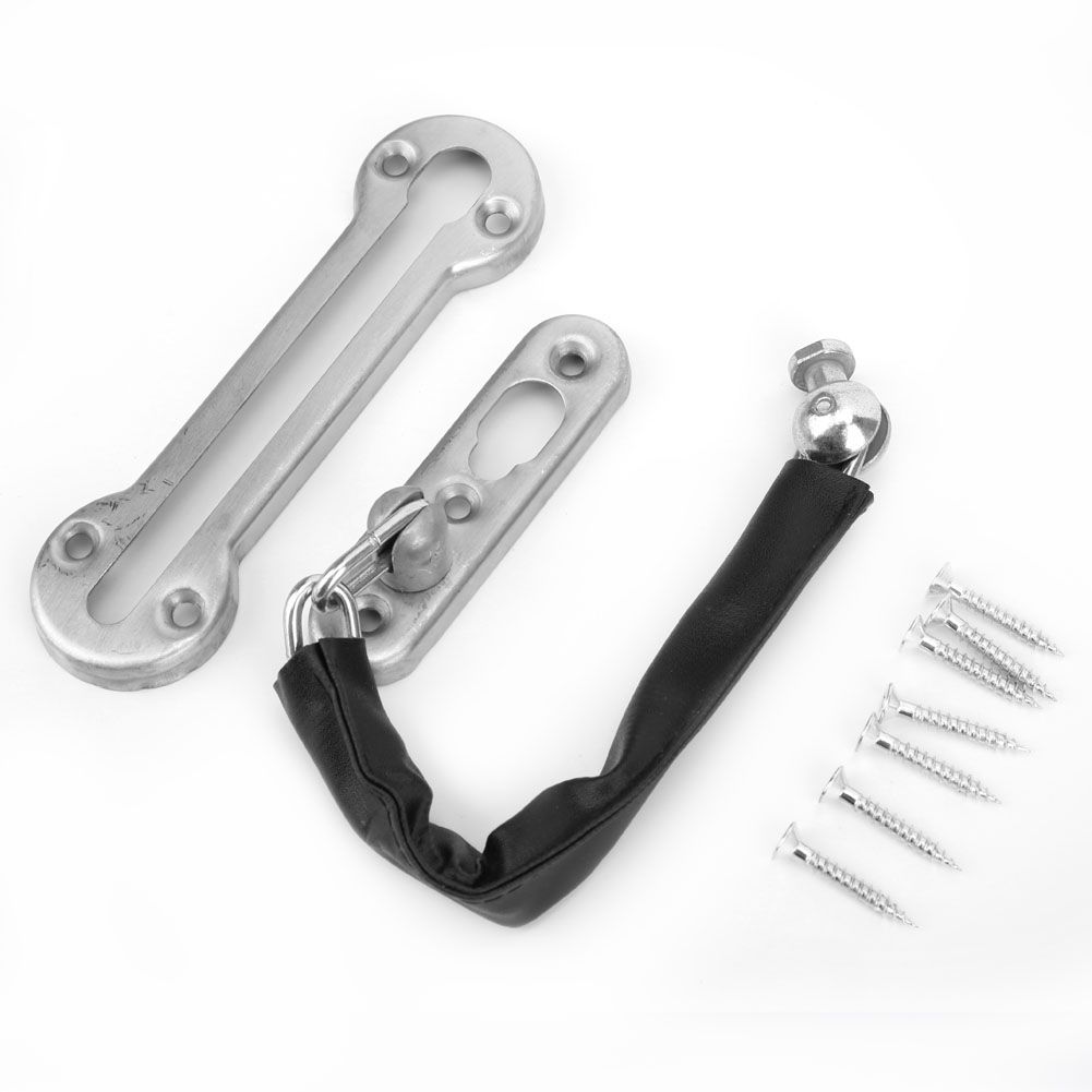 Stainless Steel Thickened Anti Theft Chain Lock Security Door Chain Lock for view 9